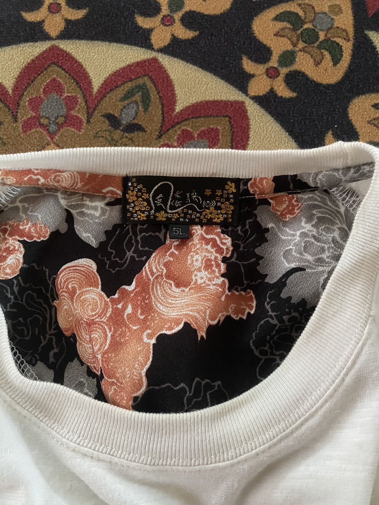 Japanese Brand Vintage Sukajan Fish Koi Japan Nice Design Size US XXL / EU 58 / 5 - 7 Thumbnail
