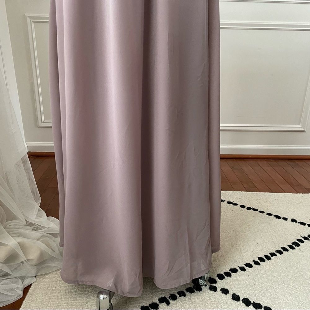 Other LuLu’s Air of Romance Dusty Lavendar Taupe Maxi Dress S Size S / US 4 / IT 40 - 5 Thumbnail