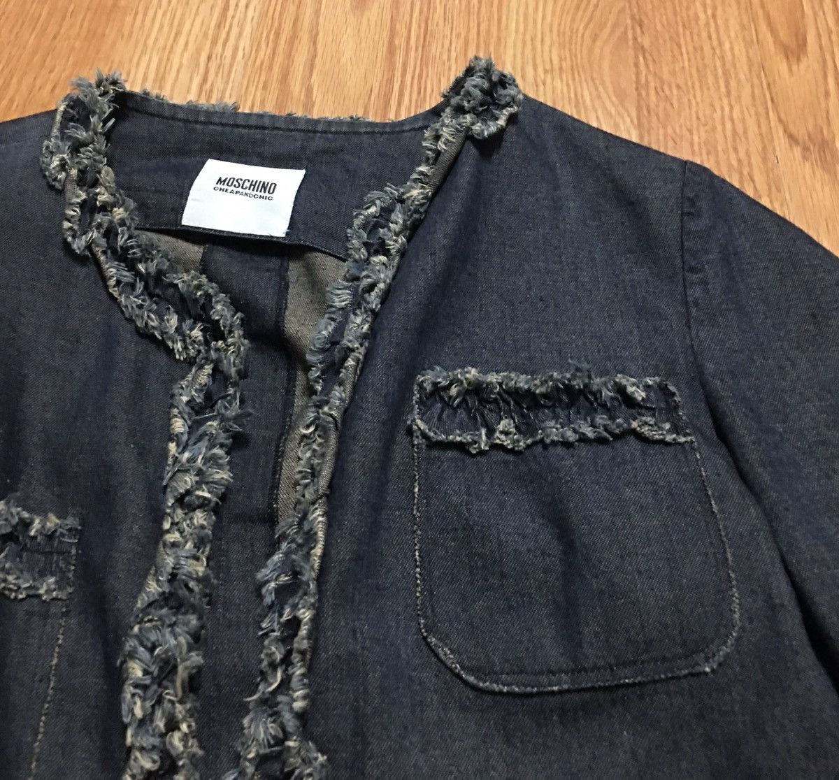 Moschino Moschino Y2K Denim Blue Cotton Womens Jacket Size S / US 4 / IT 40 - 7 Thumbnail