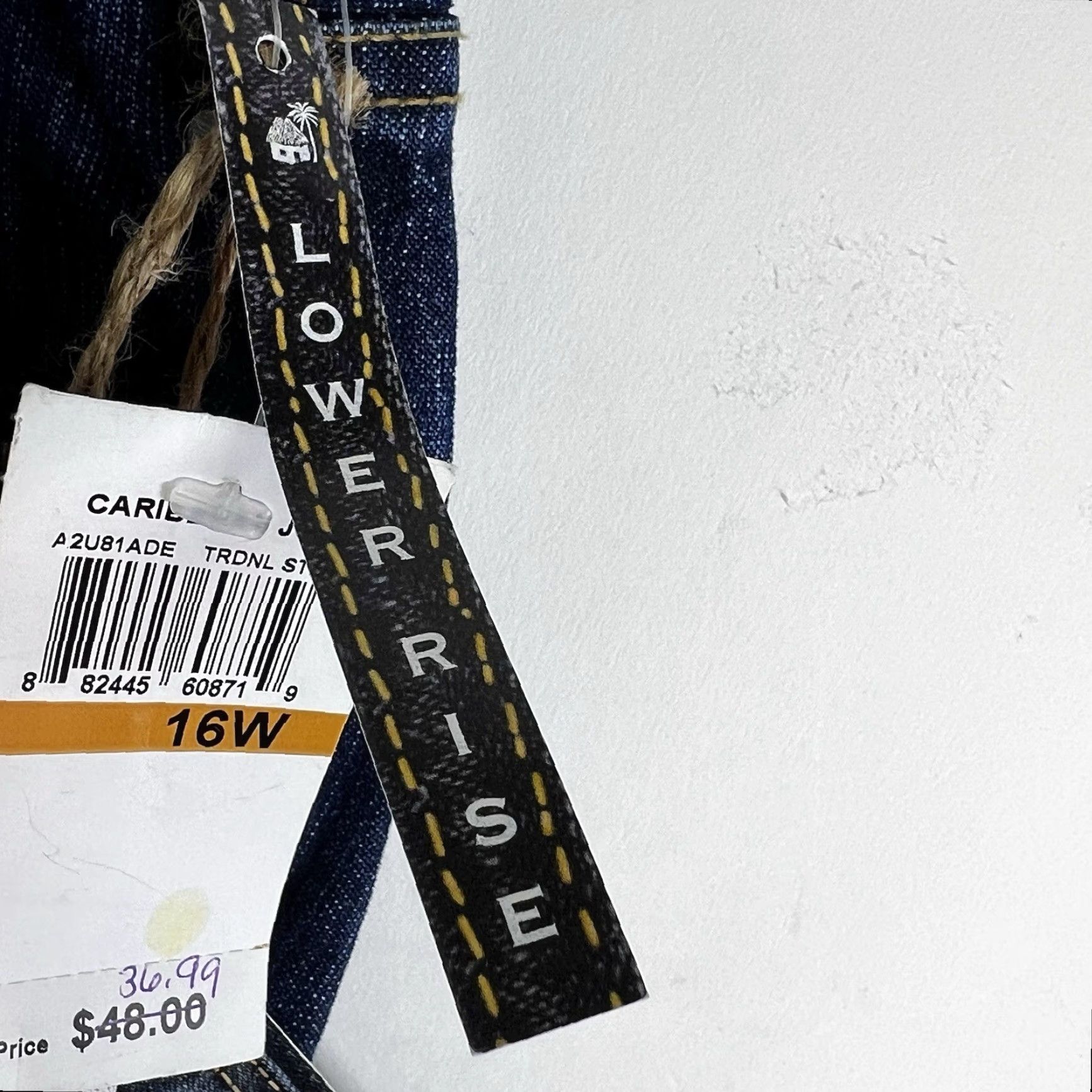Denime VINTAGE Caribbean Joe Blue Denim Boot Cut Jeans Womens Size 16W 38X30 NWT Size 38" / US 16 / IT 52 - 7 Thumbnail