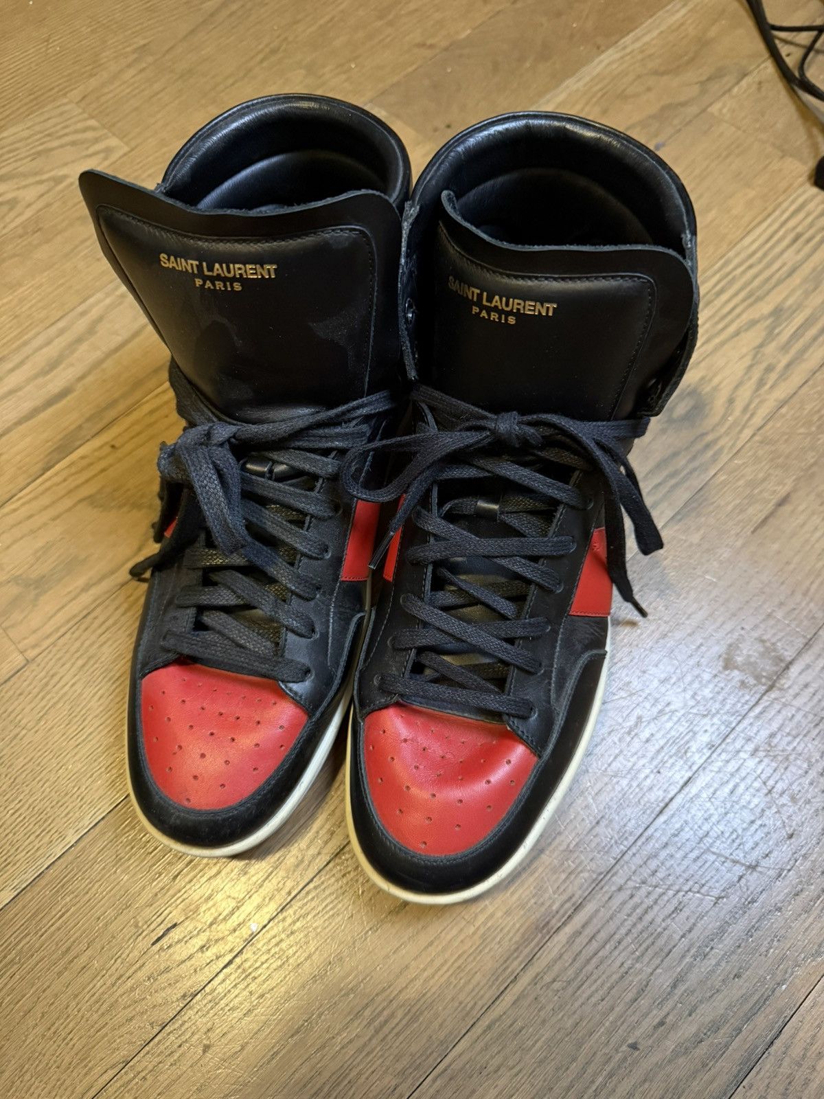 Saint Laurent Paris Saint laurent SL/10H bred sneakers Size US 8 / EU 41 - 2 Thumbnail