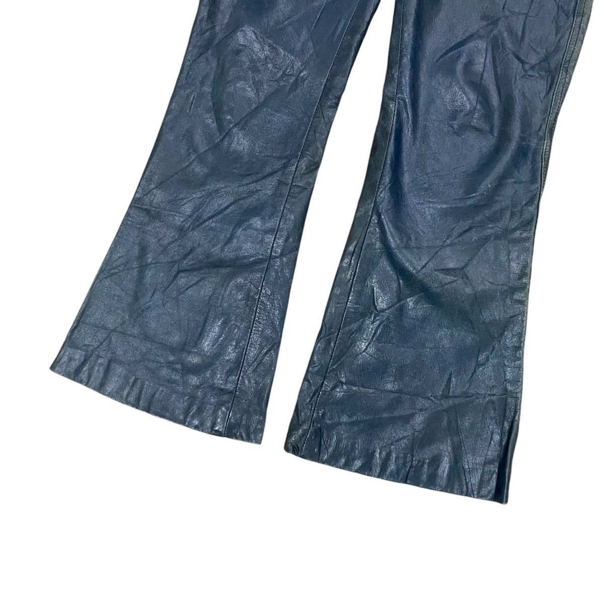 AC/DC × Genuine Leather × Vintage 🔥VINTAGES ACDC RAG STORES BOOTCUT LEATHER PANT Size US 26 / EU 42 - 4 Thumbnail