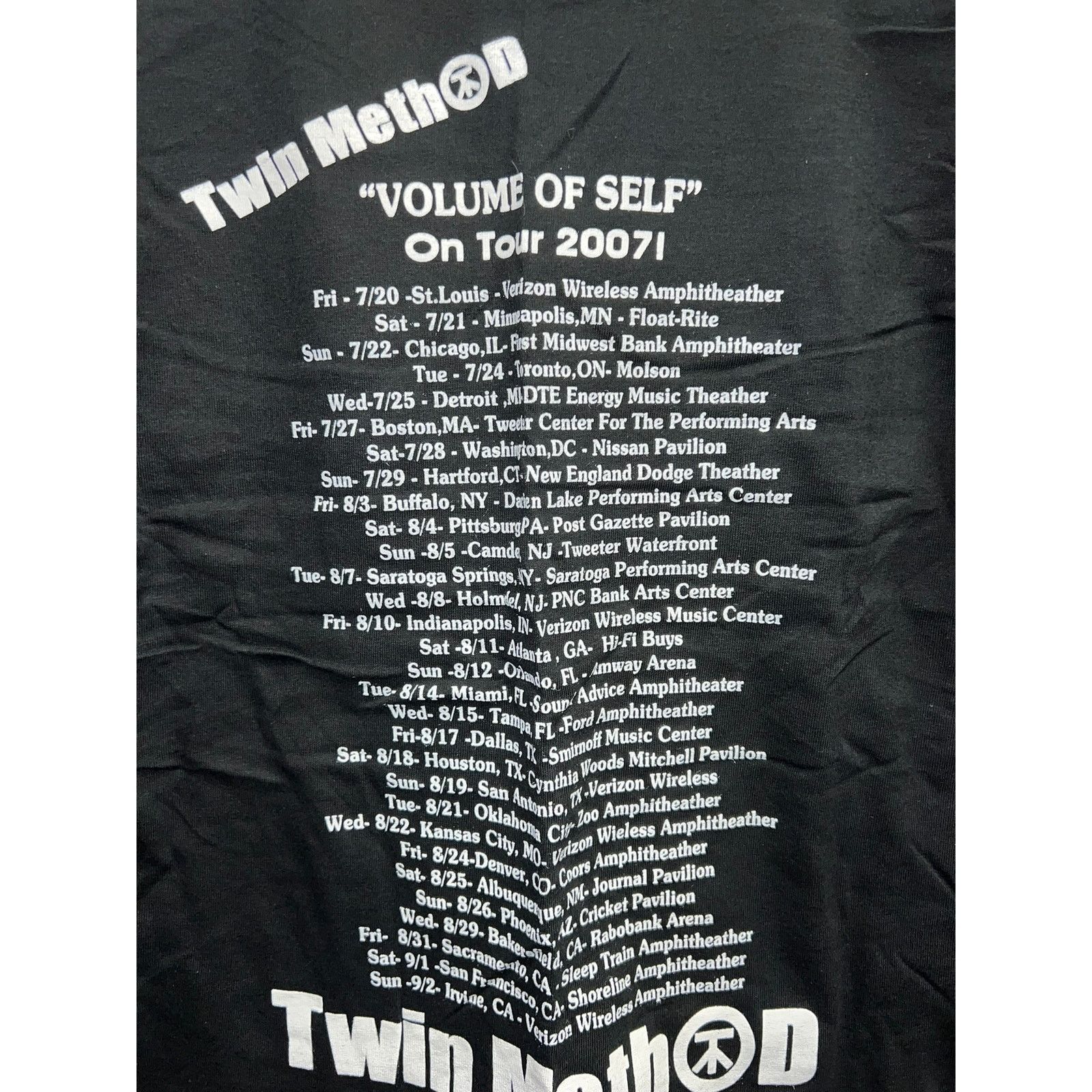 Gildan 2007 Twin Method The Volume Of Self Tour Nu Metal Shirt S Size US S / EU 44-46 / 1 - 8 Thumbnail