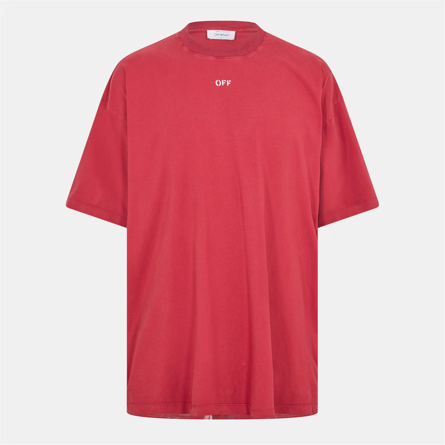 Off-White o1g2r1mq0226 St Matthew Oversized T-Shirt In Red Size US M / EU 48-50 / 2 - 1 Thumbnail