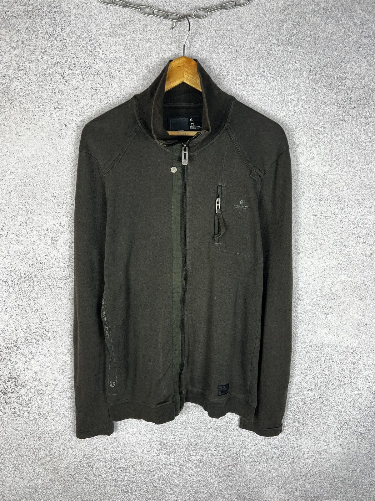 G-Star Vintage G Star Raw Full Zip Jamper Sweatshirt Size US XL / EU 56 / 4 - 1 Thumbnail