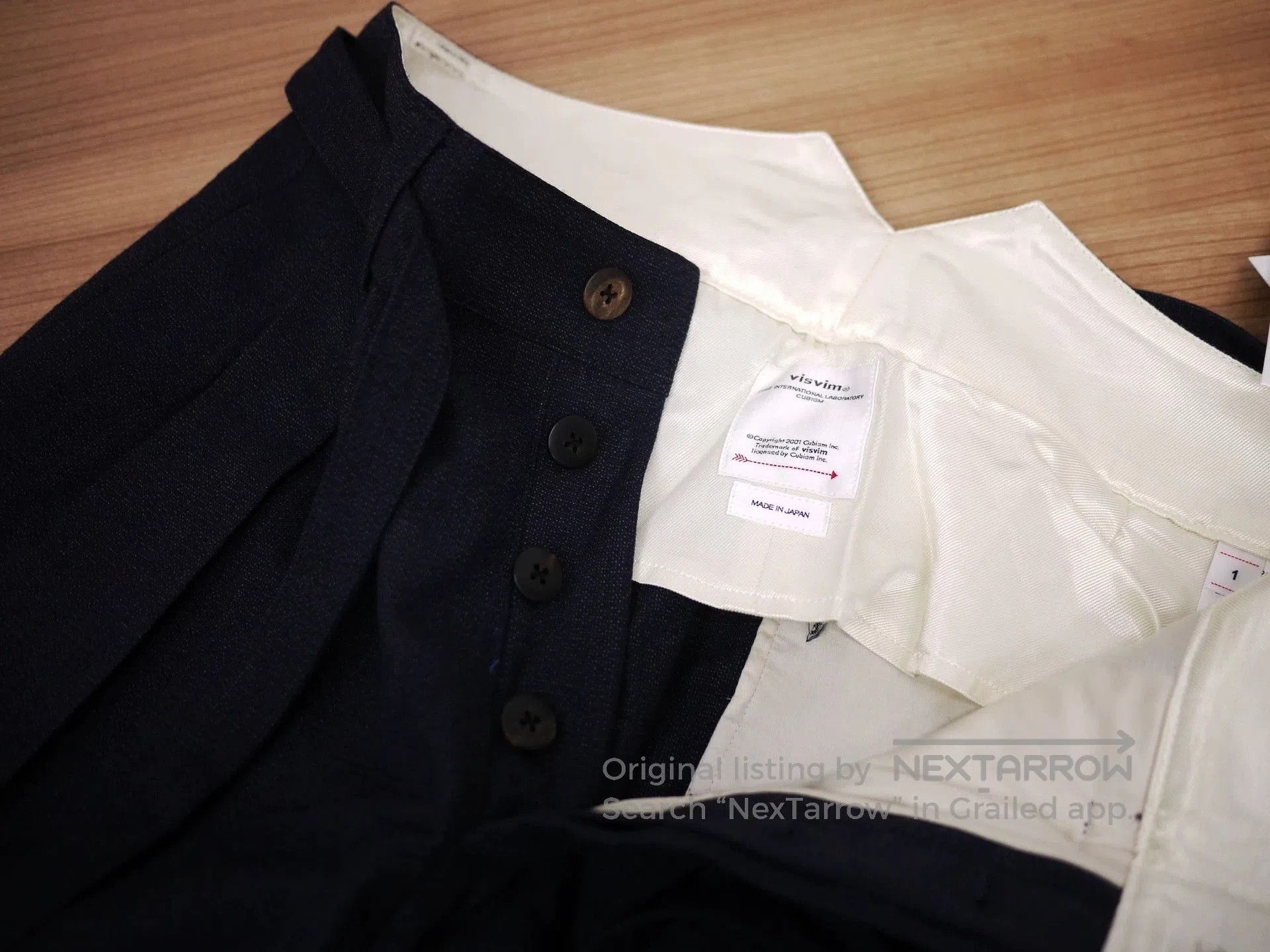 Visvim visvim hakama pants in navy blue. Size US 30 / EU 46 - 5 Thumbnail