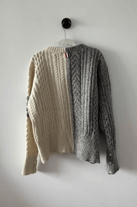 Thom Browne Thom Browne splicing color sweater-wxx Size US XXL / EU 58 / 5 - 2 Thumbnail