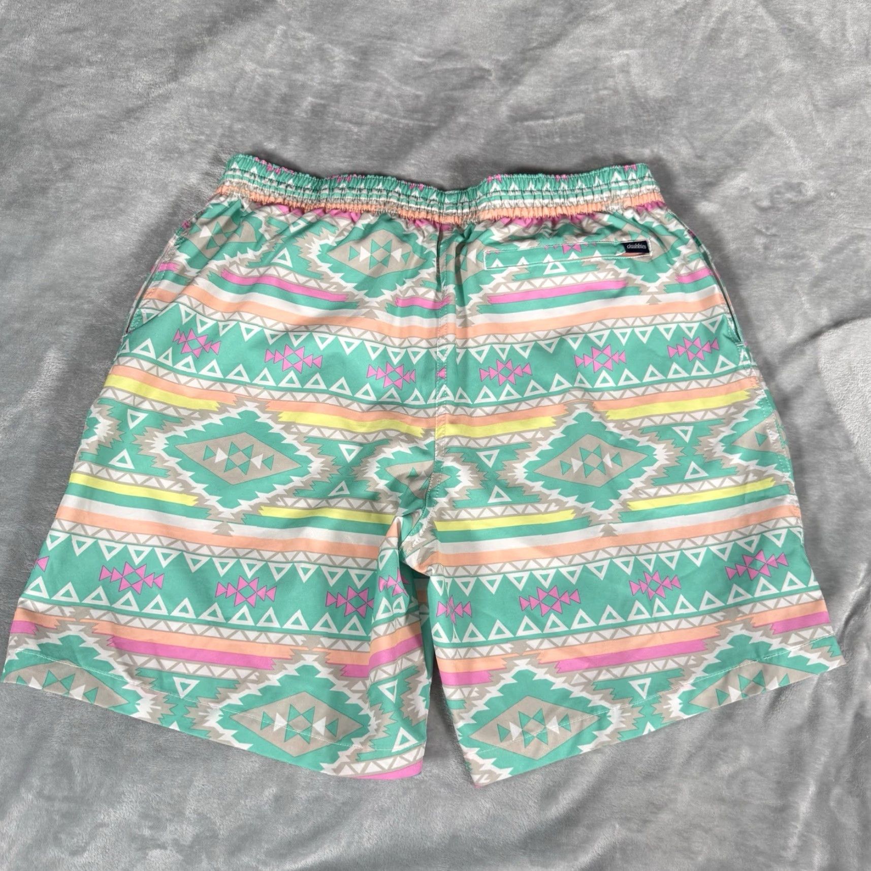 Chubbies Chubbies Swim Shorts Mens XL 7” Geometric Beach Multicolor Pattern Webbing Drawstring Lined Size US 36 / EU 52 - 4 Thumbnail