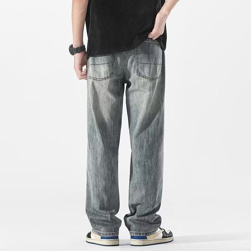 Japanese Brand Men's American retro straight loose ripped jeans Size US 32 / EU 48 - 4 Thumbnail