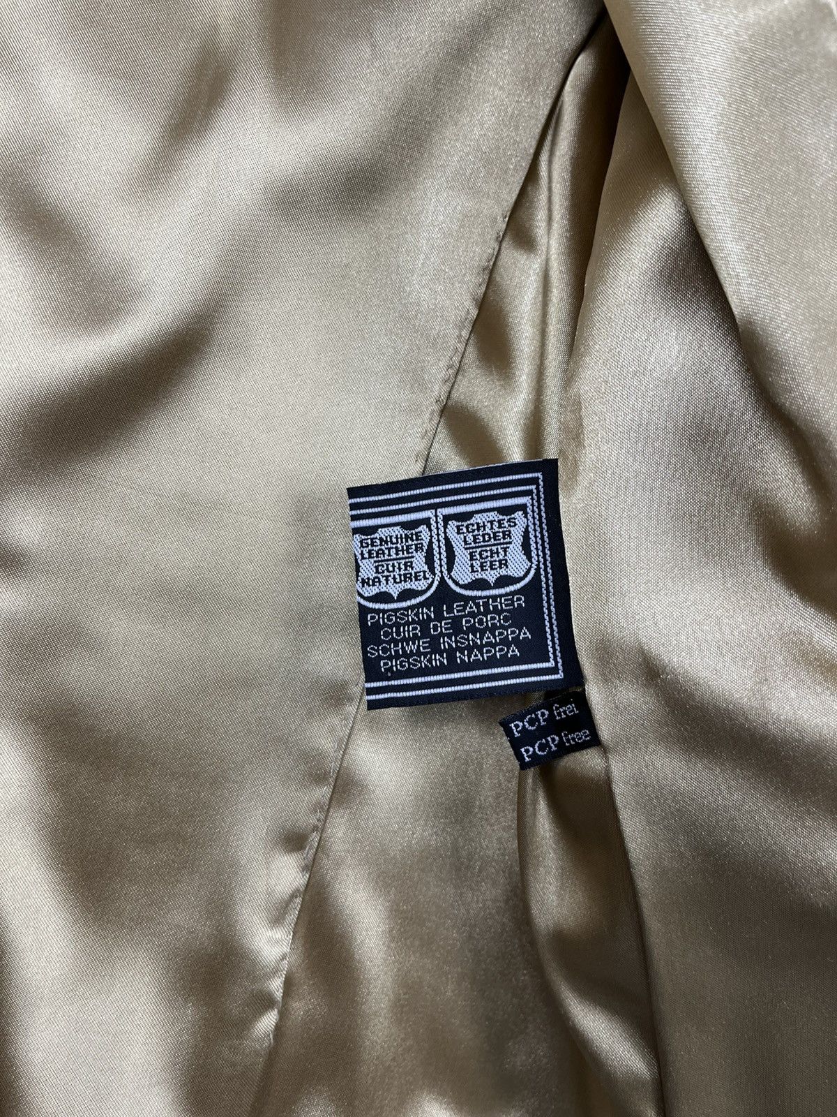 Leather Vintage Y2K Leather baggy jacket avant garde luxury coat Size M / US 6-8 / IT 42-44 - 7 Thumbnail