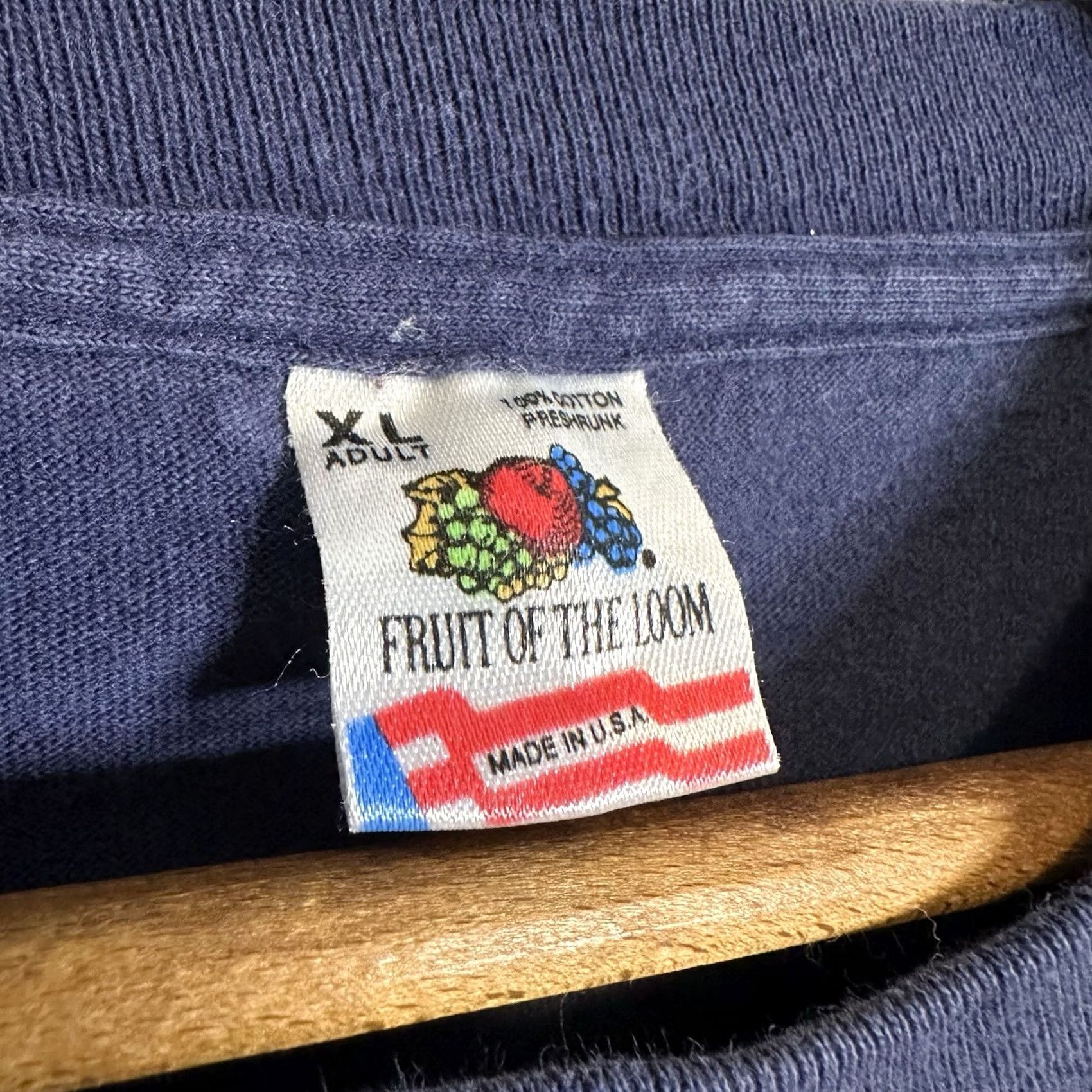 Fruit Of The Loom VINTAGE 90s Fruit of the Loom USA Cotton Graphic T Shirt XL Blue Mens Mens Short Sleeve Crew Neck 1990s 90s Theme Humor You Know You’re Getting Older Size US XL / EU 56 / 4 - 4 Thumbnail