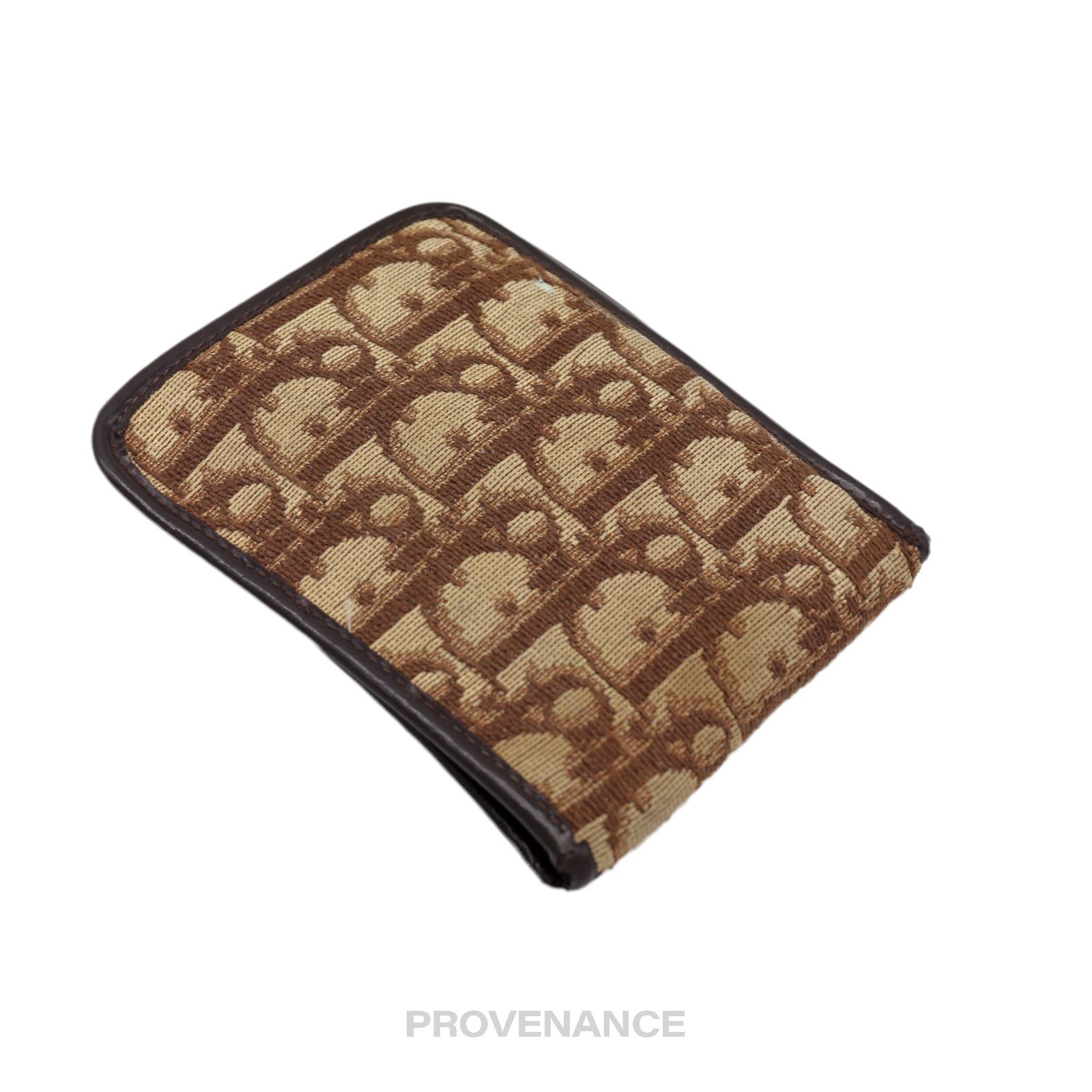 Dior 🔴 Dior Oblique Trotter Bifold Wallet - Brown Jacquard Size ONE SIZE - 4 Thumbnail