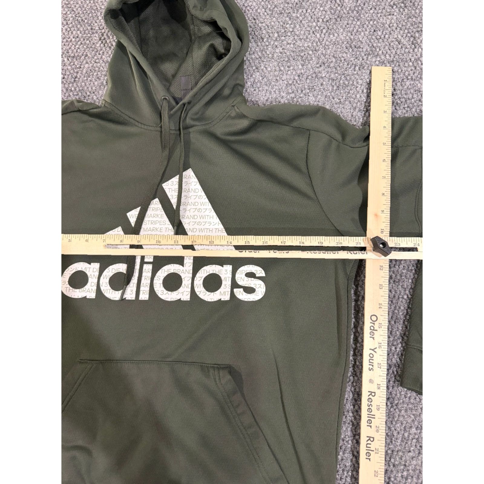 Adidas Adidas Hoodie Mens M Green Sport Pullover Hooded Zip N/A Logo Comfort Size US M / EU 48-50 / 2 - 3 Thumbnail