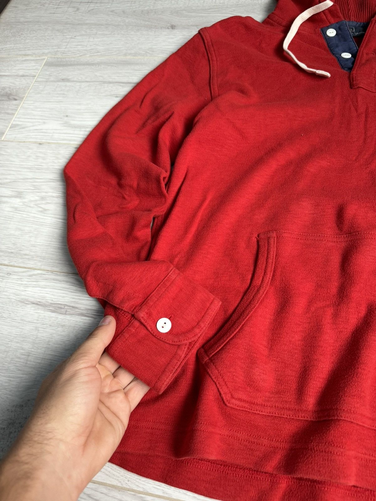 Polo Ralph Lauren × Vintage Vintage hoodie Polo Ralph Lauren Rugby shirt Size US S / EU 44-46 / 1 - 4 Thumbnail