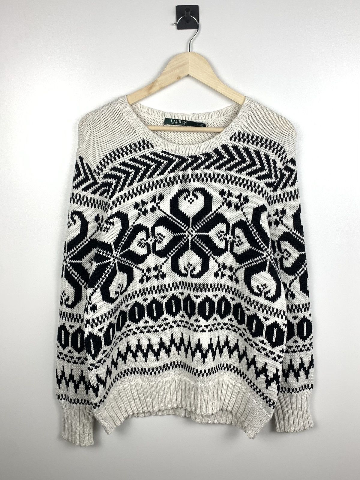 Lauren Ralph Lauren Y2K Lauren Ralph Lauren Fair Isle Winter Sweater Norway 90’s Size L / US 10 / IT 46 - 1 Thumbnail