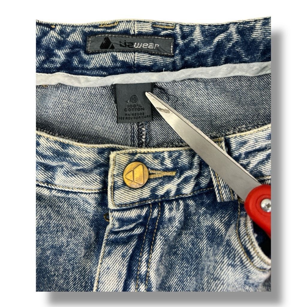 Liz Claiborne Vintage Liz Wear Acid Wash Denim Skirt Size 10 Size 32" / US 10 / IT 46 - 5 Thumbnail