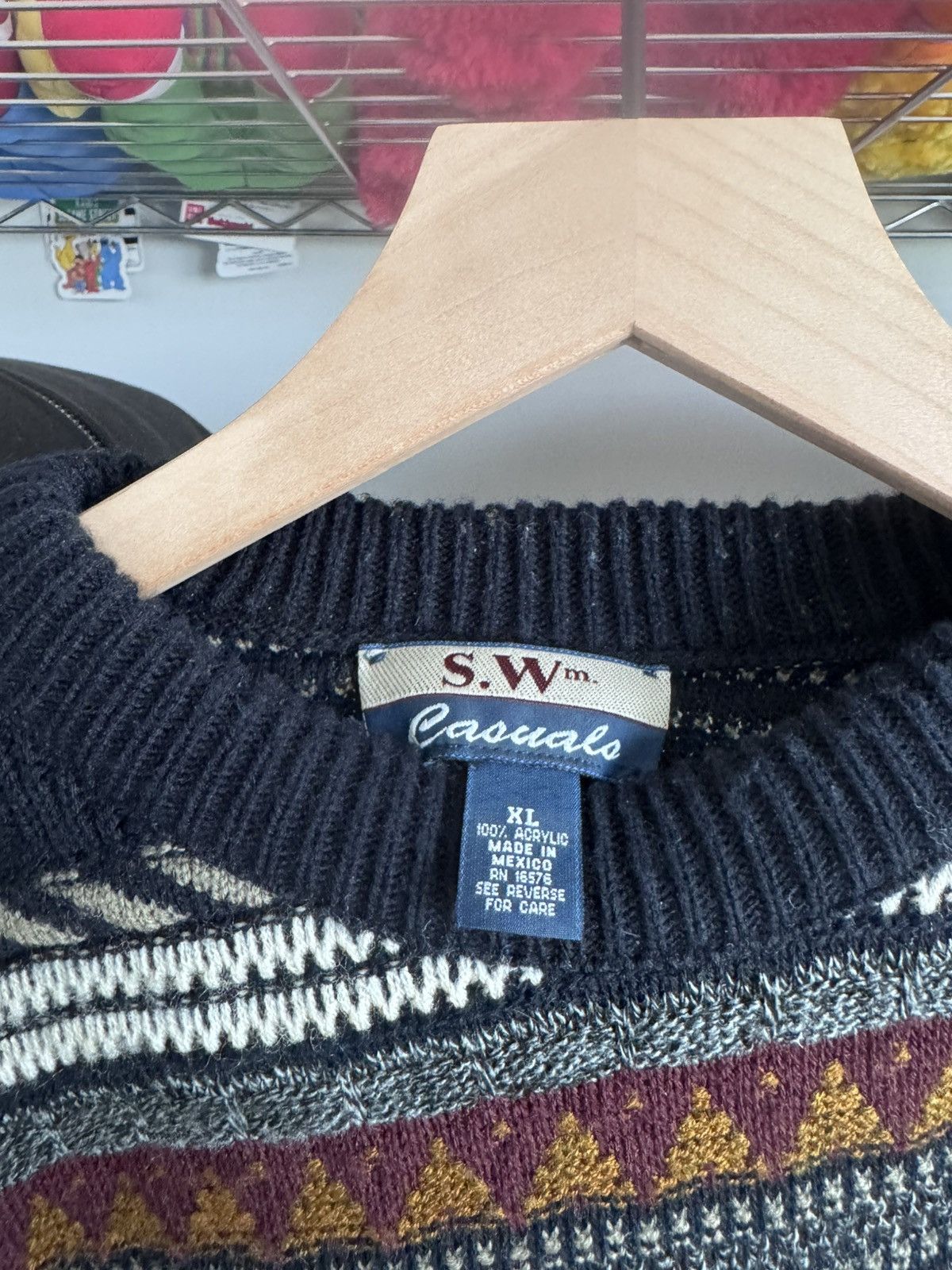 Vintage Knit sweater Size US XL / EU 56 / 4 - 3 Thumbnail