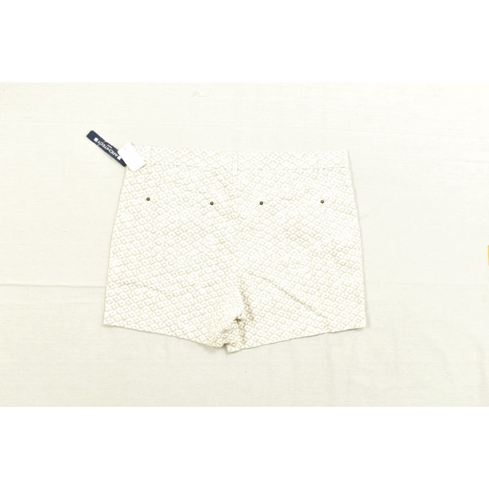 Architect Architect Women Shorts 20W Bermuda Plus Sand Stone White Geometric Pattern NWT Size 42" / US 20 - 2 Thumbnail