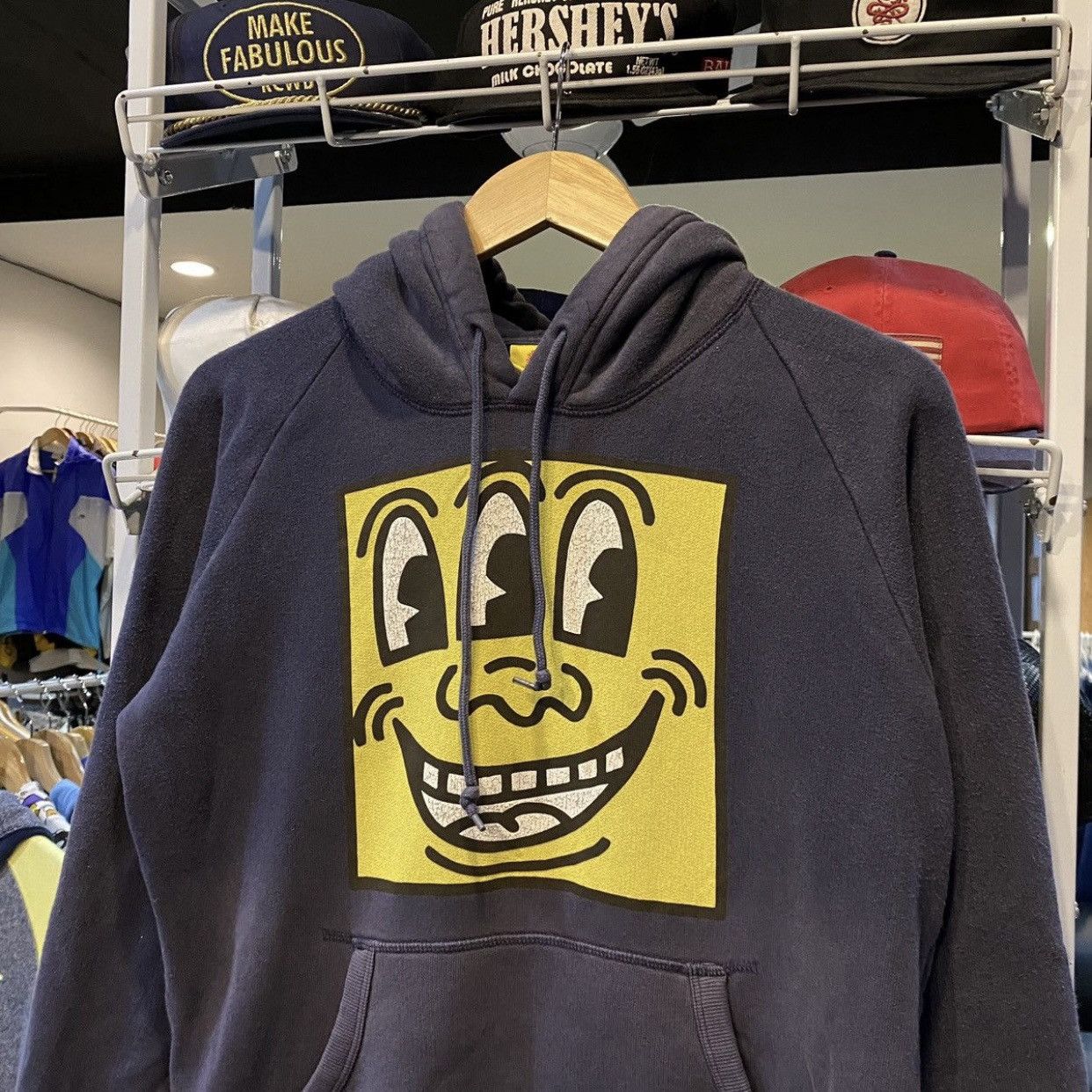 Keith Haring Keith Haring x UNIQLO 3-Eyed Face Hoodie Size US M / EU 48-50 / 2 - 3 Thumbnail
