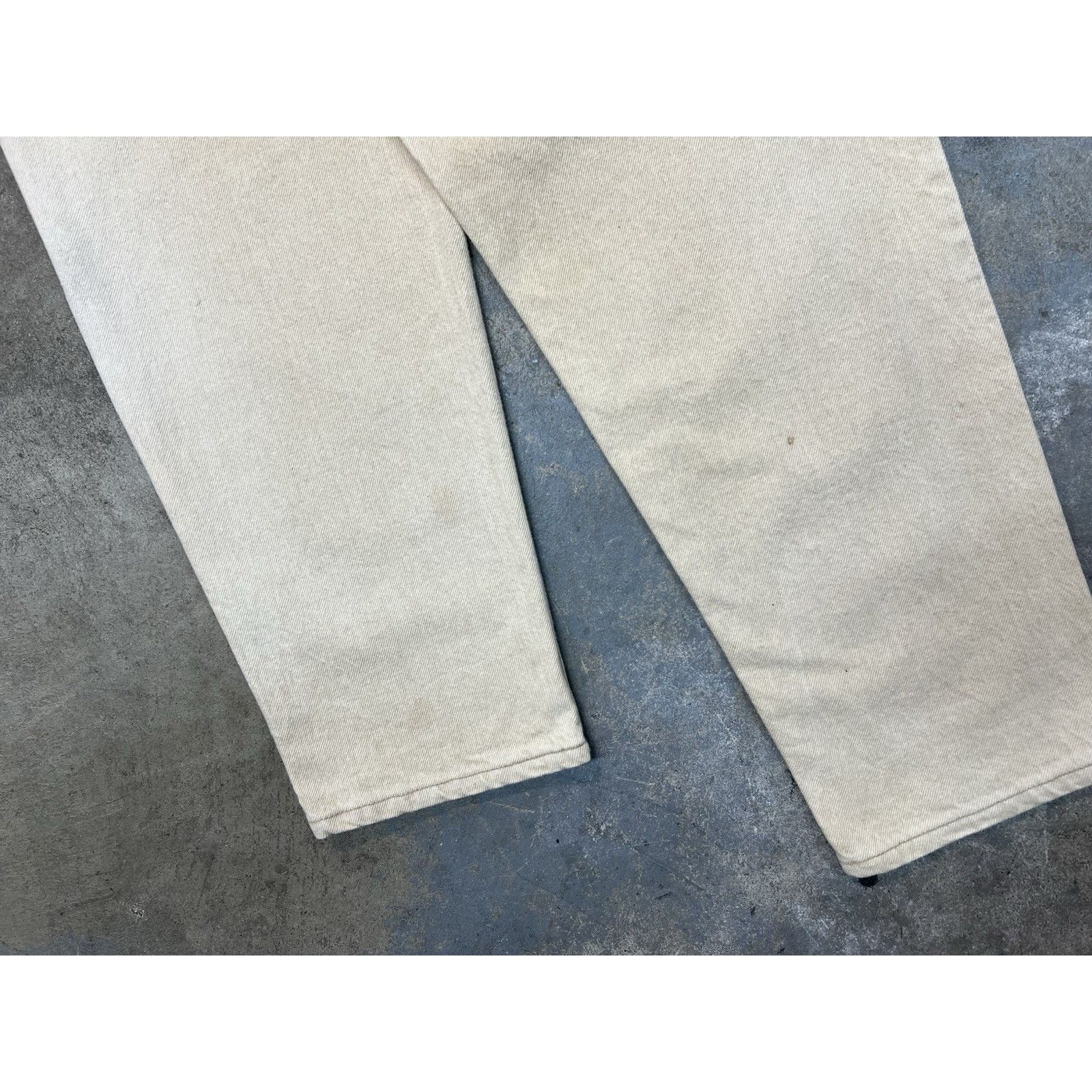Levi's Levi's 550 Relaxed Fit 1995 Cream Jeans Orange Tab USA 36x31 Size US 36 / EU 52 - 11 Thumbnail
