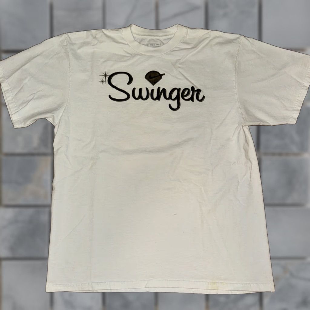 Nike Nike Golf T-Shirt White Large Swinger Mens 21x28 L Shirt Golf White Swinger Size US L / EU 52-54 / 3 - 1 Thumbnail