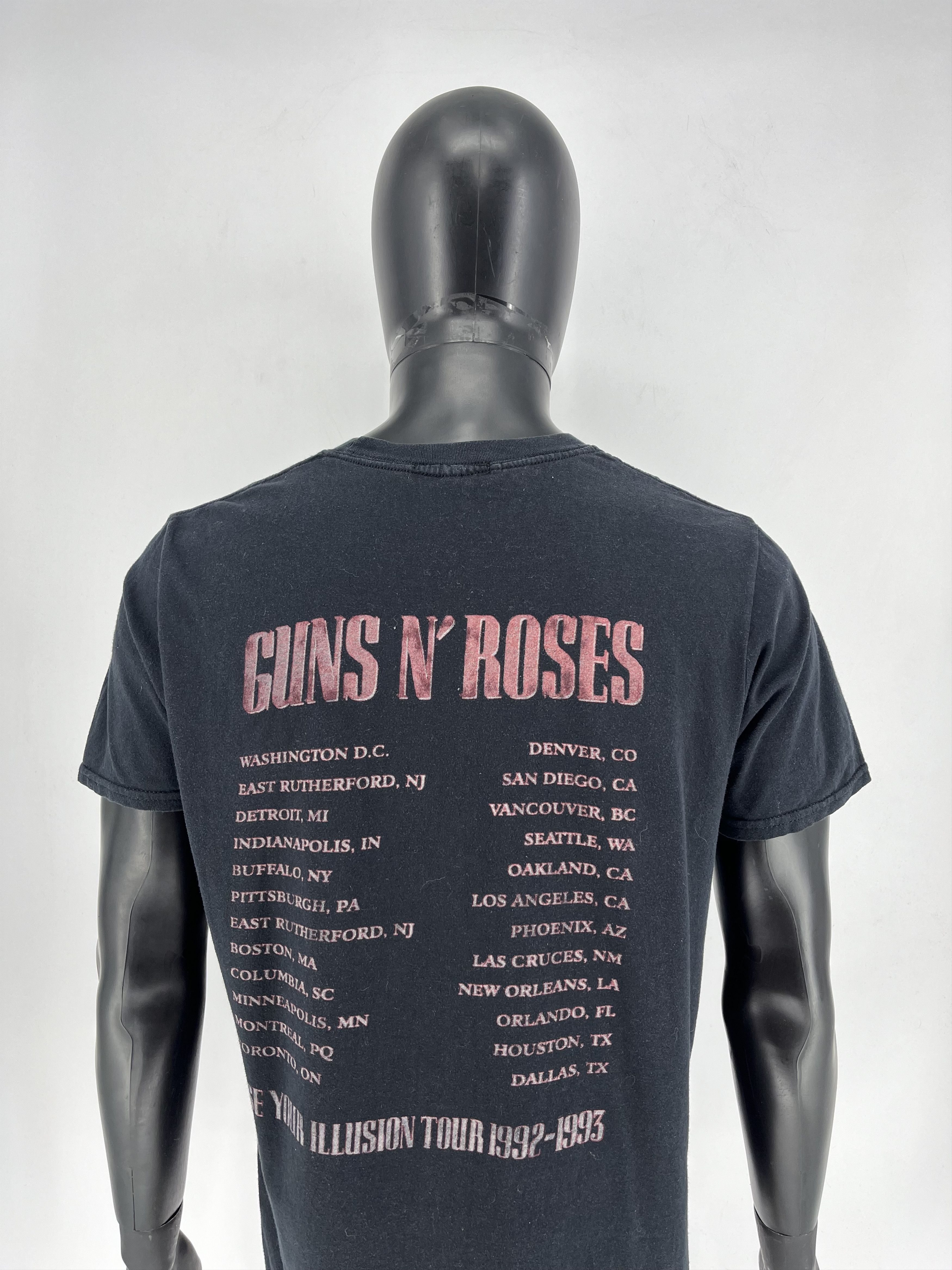 Band Tees × Vintage Vintage Guns N’ Roses 🌹 Big Logo Double Sided T-Shirt Size US XL / EU 56 / 4 - 9 Thumbnail
