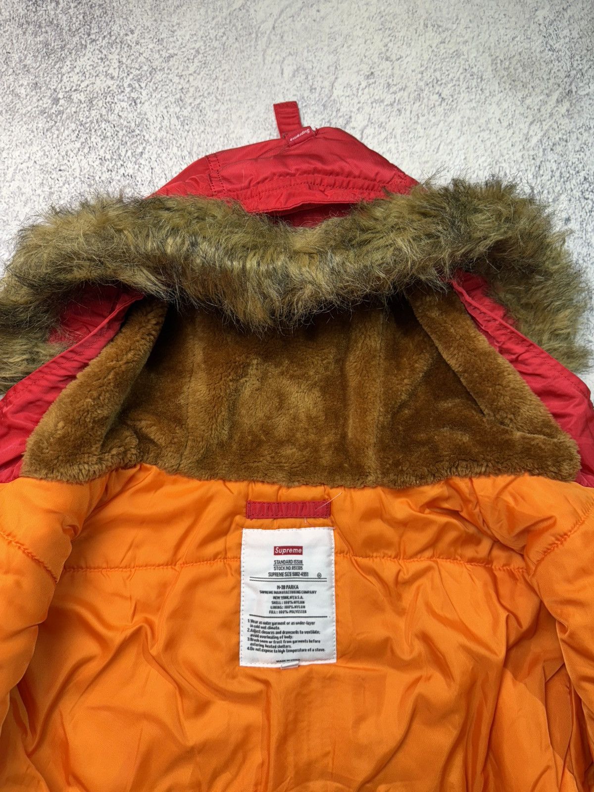 Supreme Supreme Logo Tape N-3B Parka Size US M / EU 48-50 / 2 - 16 Thumbnail
