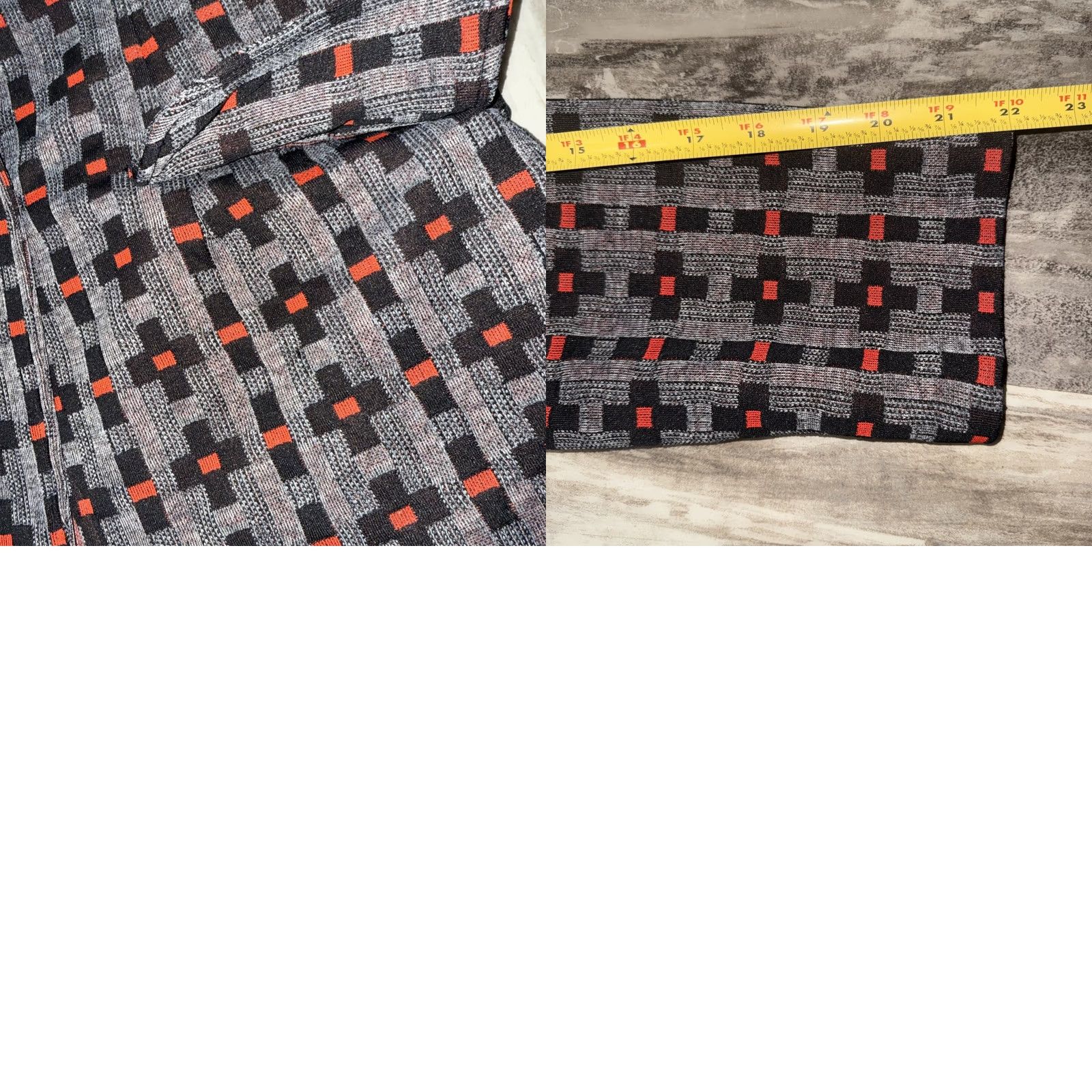 Vintage VINTAGE Blazer Jacket Women’s 15/16 Gray Black Red Polyester 2 Button Design Womens Size XL / US 12-14 / IT 48-50 - 9 Thumbnail