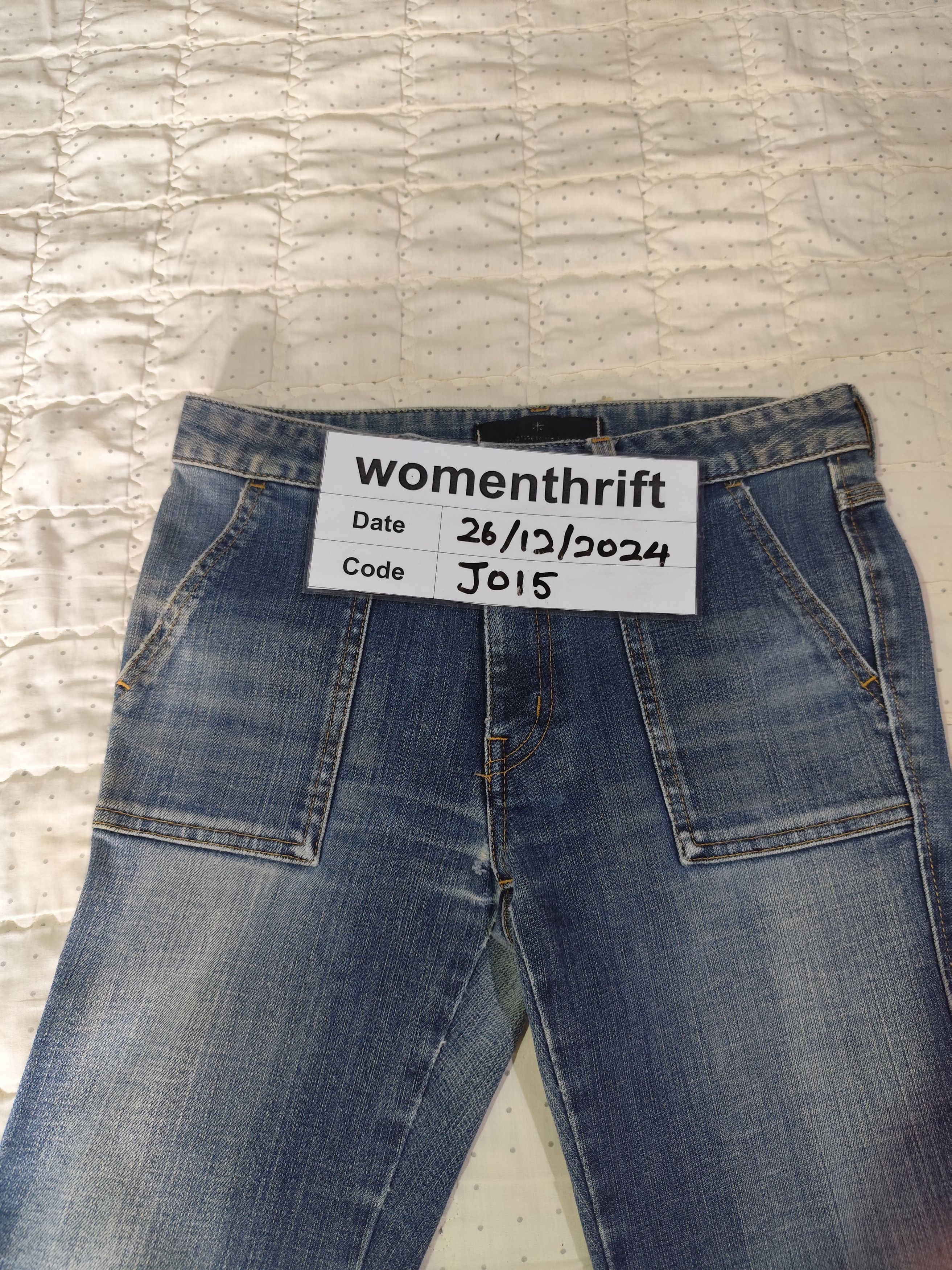 Japanese Brand Vintage Japanese Flare Denim J015 Size 29" - 19 Thumbnail