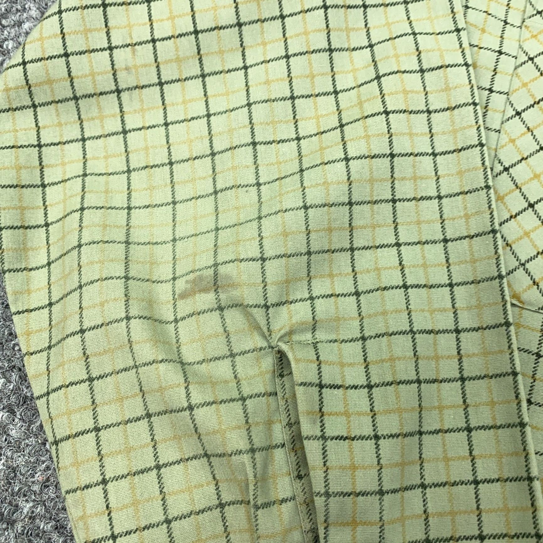 Sears VINTAGE Sears Perma-Prest Shirt Mens 15 Green Plaid Button-Up 70s 80s Full Button Down, Pockets, Regular Fit mens Size US M / EU 48-50 / 2 - 4 Thumbnail