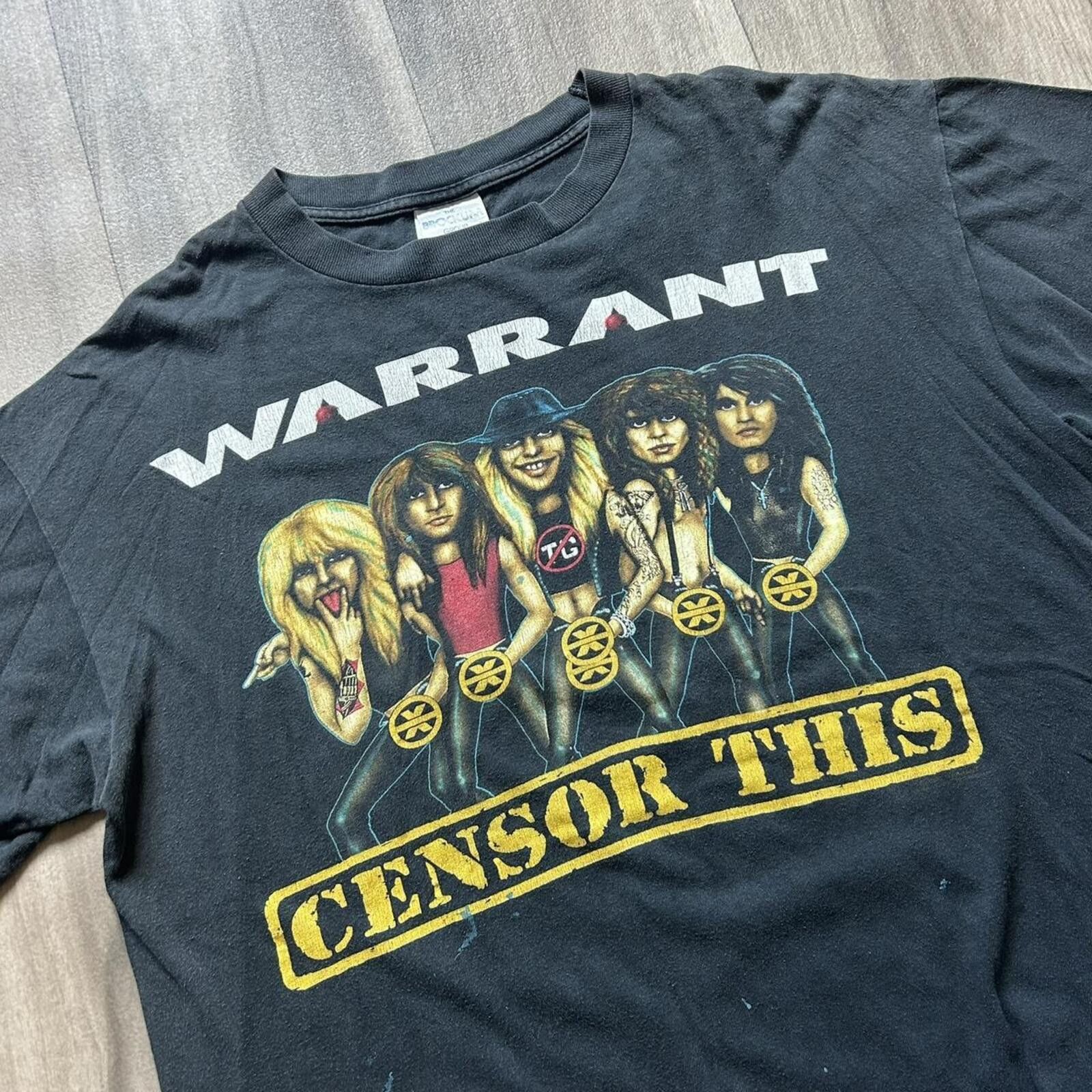 Other Rare Vintage 90’s Warrant Censor this crazy band tee XL Size US XL / EU 56 / 4 - 2 Thumbnail