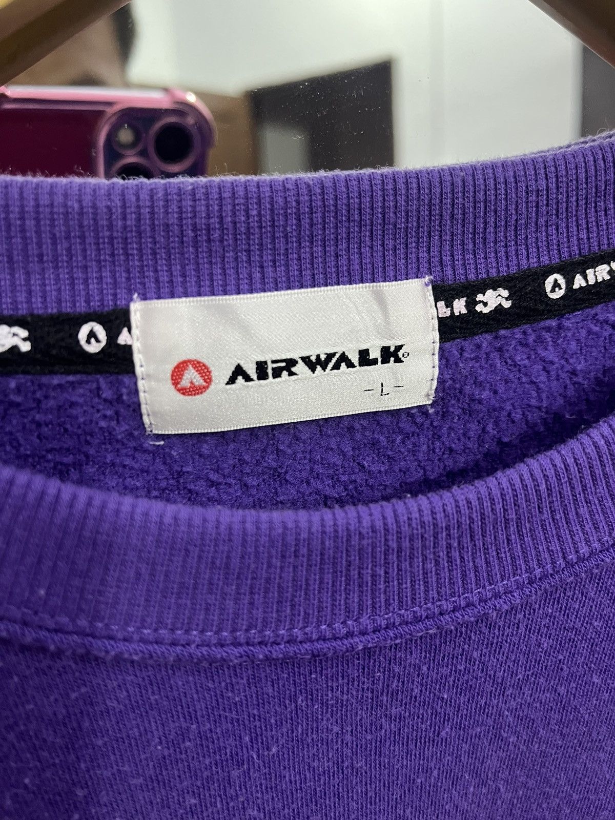 Airwalk Airwalk Checker Sleeve Crewneck Purple Skate Y2K M Size US M / EU 48-50 / 2 - 8 Thumbnail