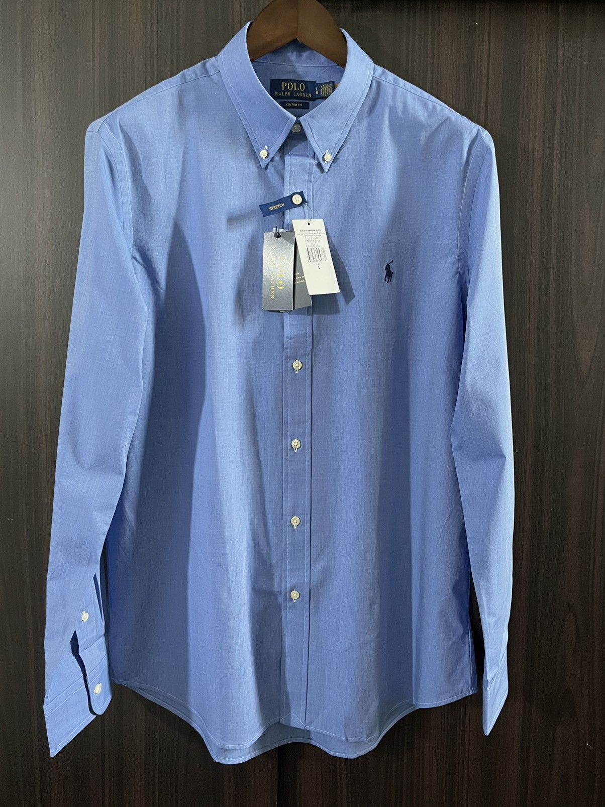 Polo Ralph Lauren Polo Ralph Lauren Custom Fit Stretch Poplin Shirt Size US L / EU 52-54 / 3 - 2 Thumbnail