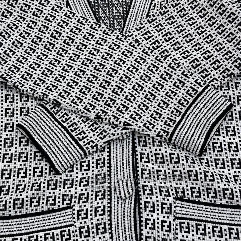 Fendi Monogram Knit Cardigan .