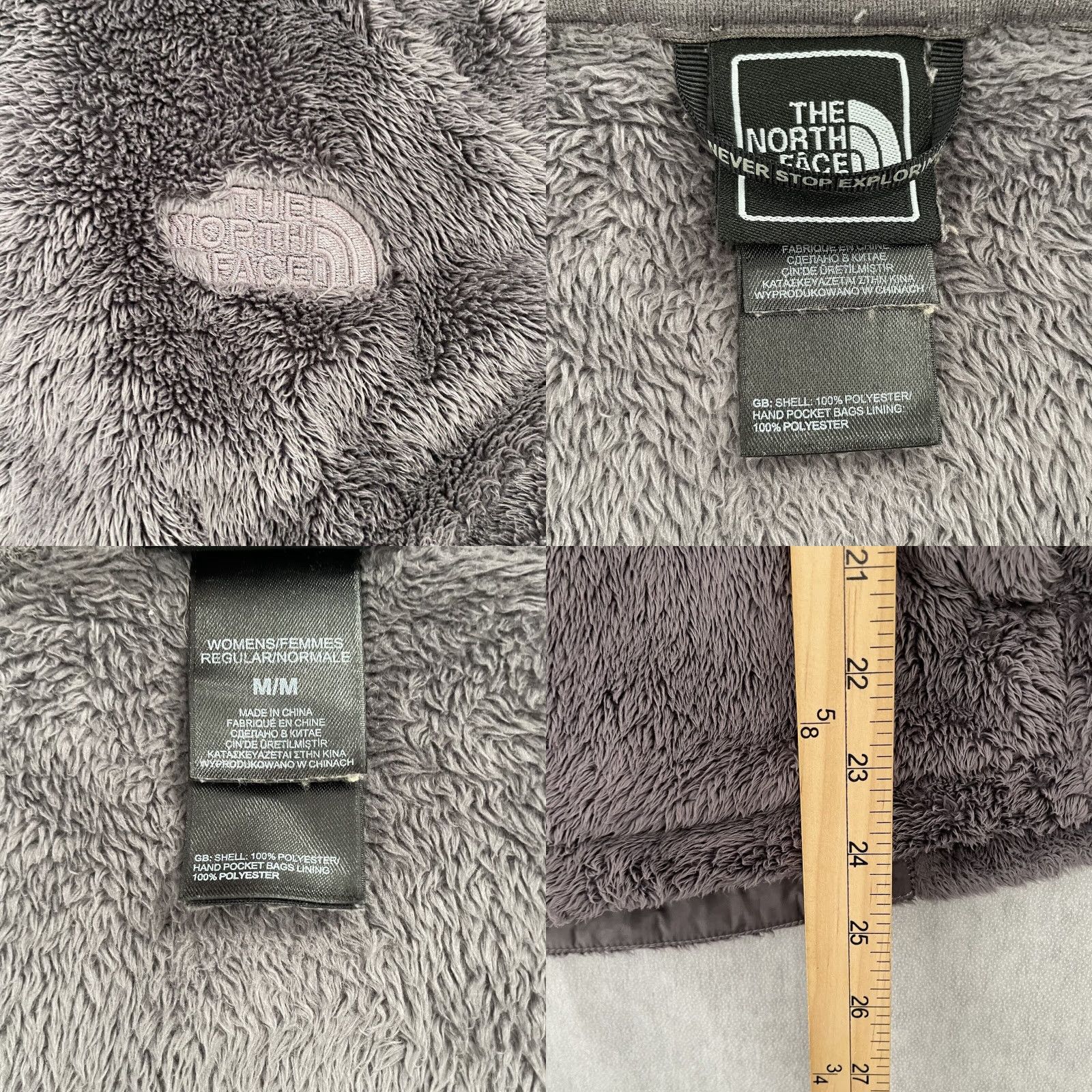 The North Face The North Face Jacket Womens Medium Purple Mauve Osito Full Zip Logo Ladies M Coat Size M / US 6-8 / IT 42-44 - 8 Thumbnail