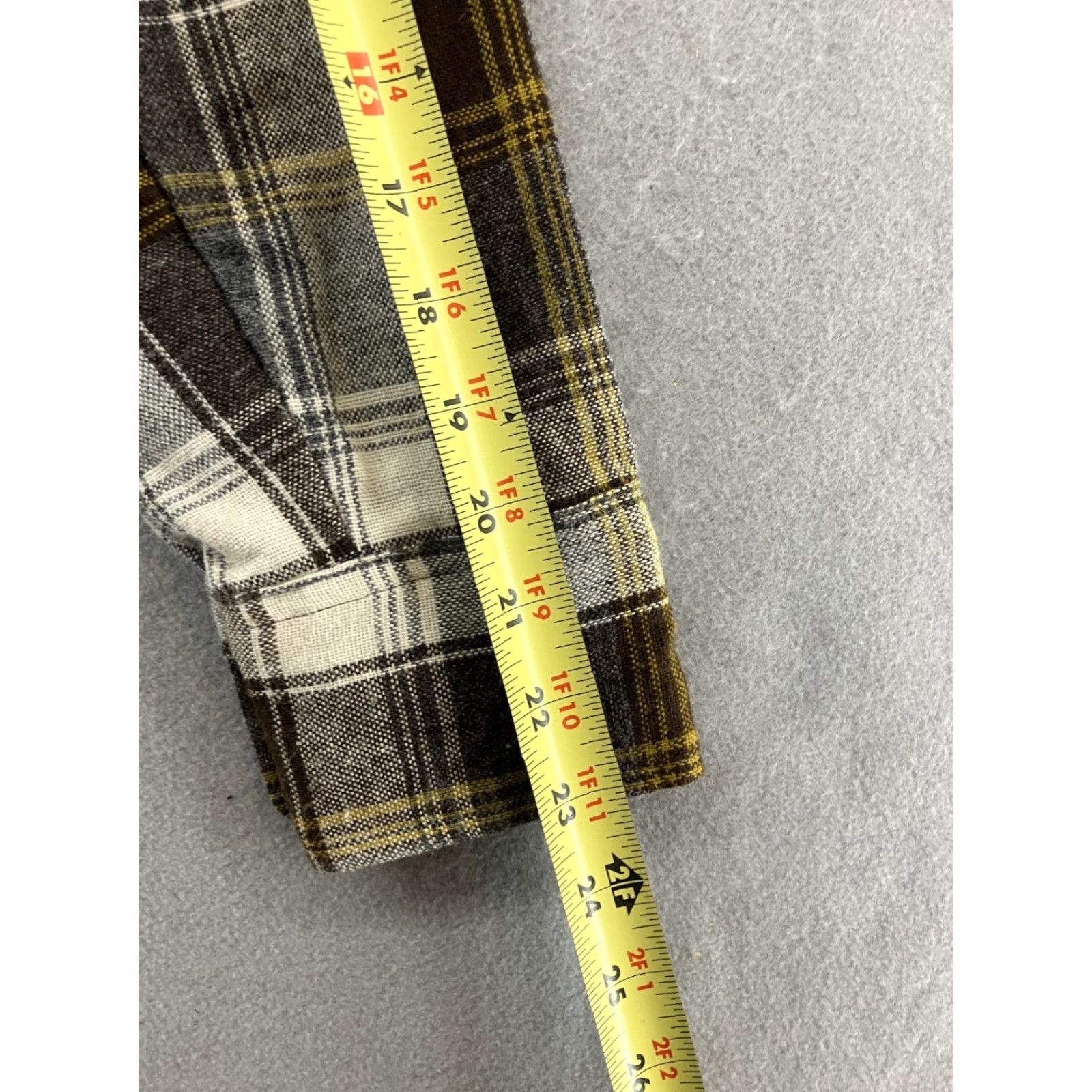 Vintage Vintage Golden Vee Plaid Flannel Button Down Shirt Mens Medium Brown 70s Western Casual Size US M / EU 48-50 / 2 - 5 Thumbnail