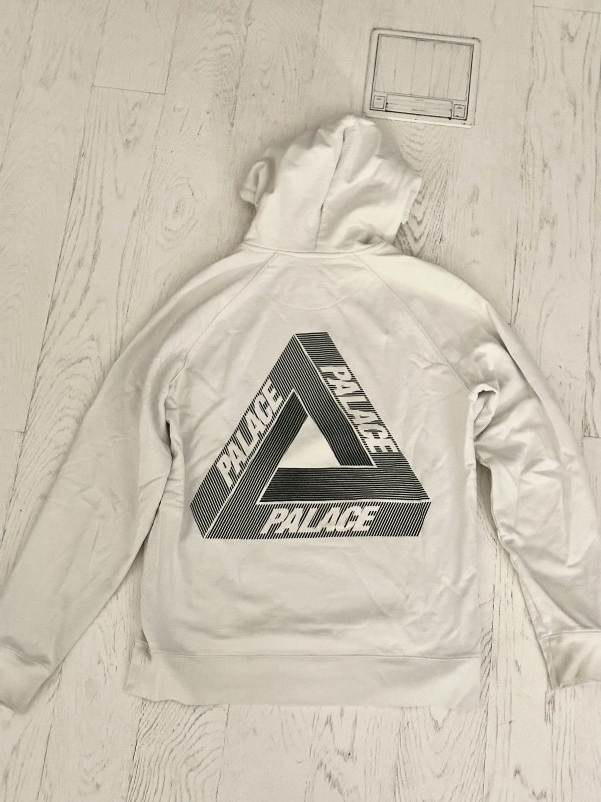 Palace Palace nike tri swoosh hoodie white | Grailed