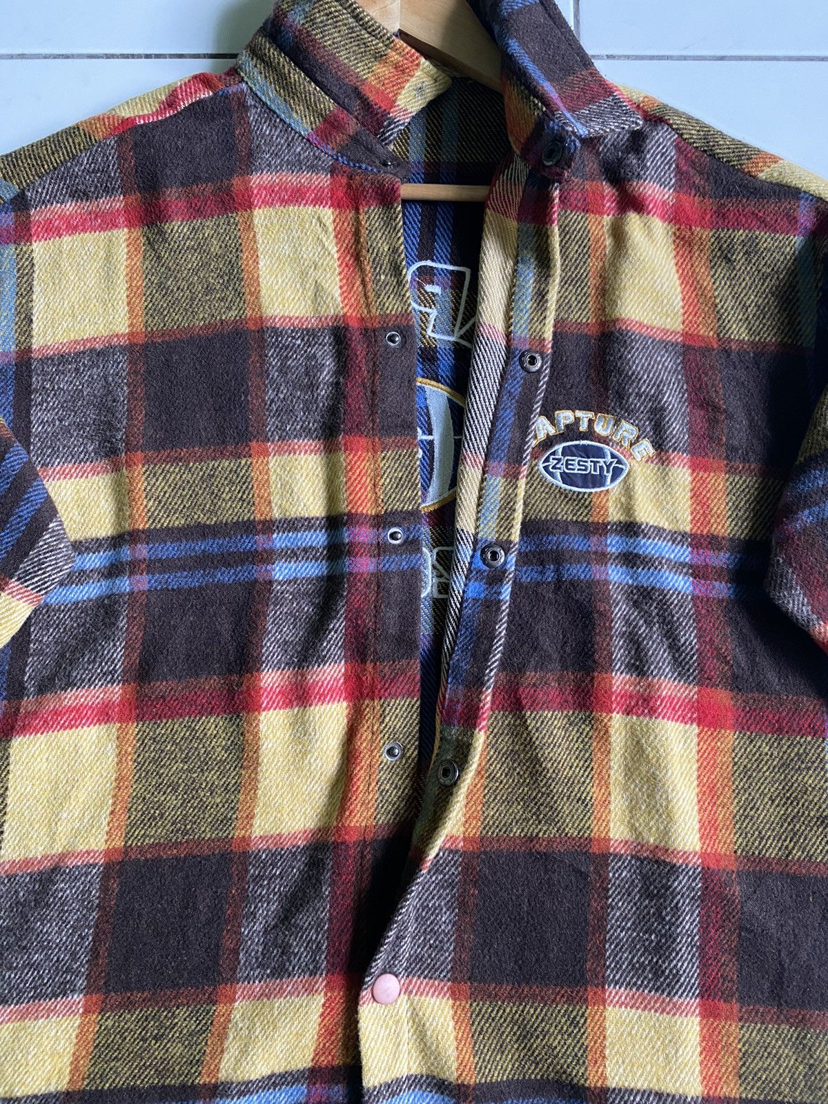 Flannel × Japanese Brand CHN baseball Zesty rapture Button Shirt Size US XL / EU 56 / 4 - 8 Thumbnail