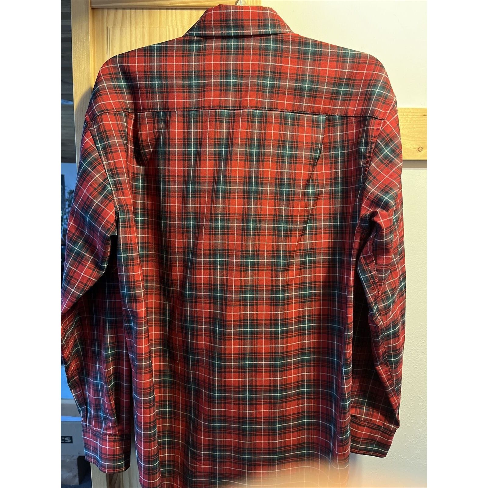 Pendleton Pendleton Sir Men’s M Red green Plaid Button Down Wool Shirt Size US M / EU 48-50 / 2 - 11 Thumbnail
