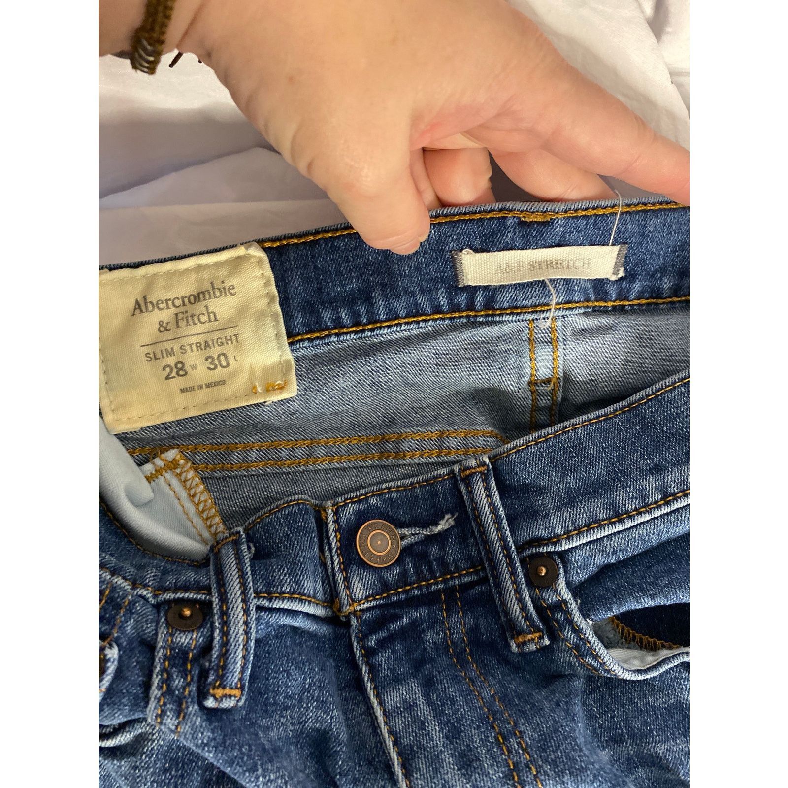 Abercrombie & Fitch Classic Slim Straight Denim Abercrombie & Fitch Jeans 28x30 Size US 28 / EU 44 - 3 Thumbnail