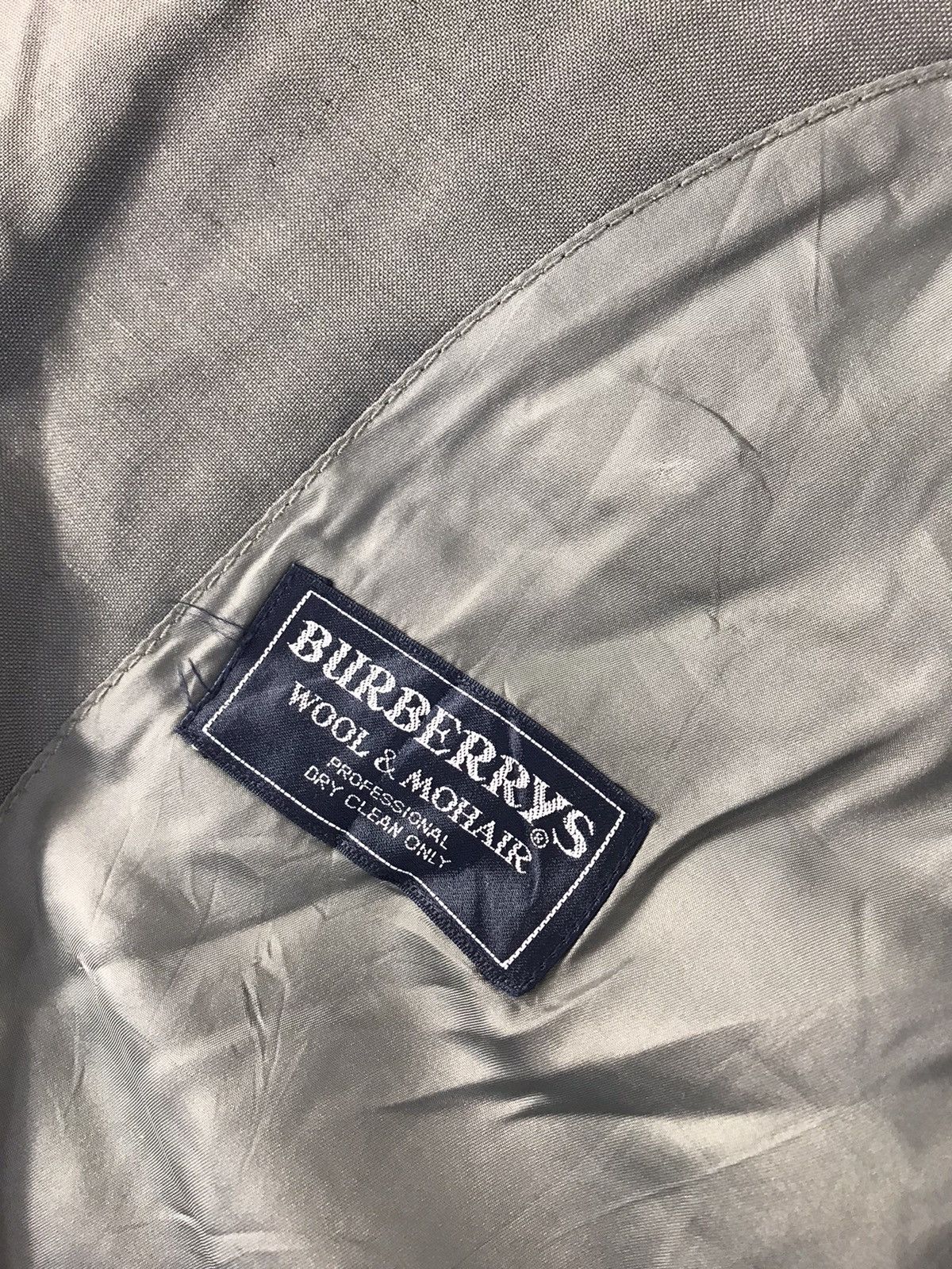 Burberry 90s Burberrys Wool & Mohair Double Breasted Coat Jacket Size US L / EU 52-54 / 3 - 6 Thumbnail