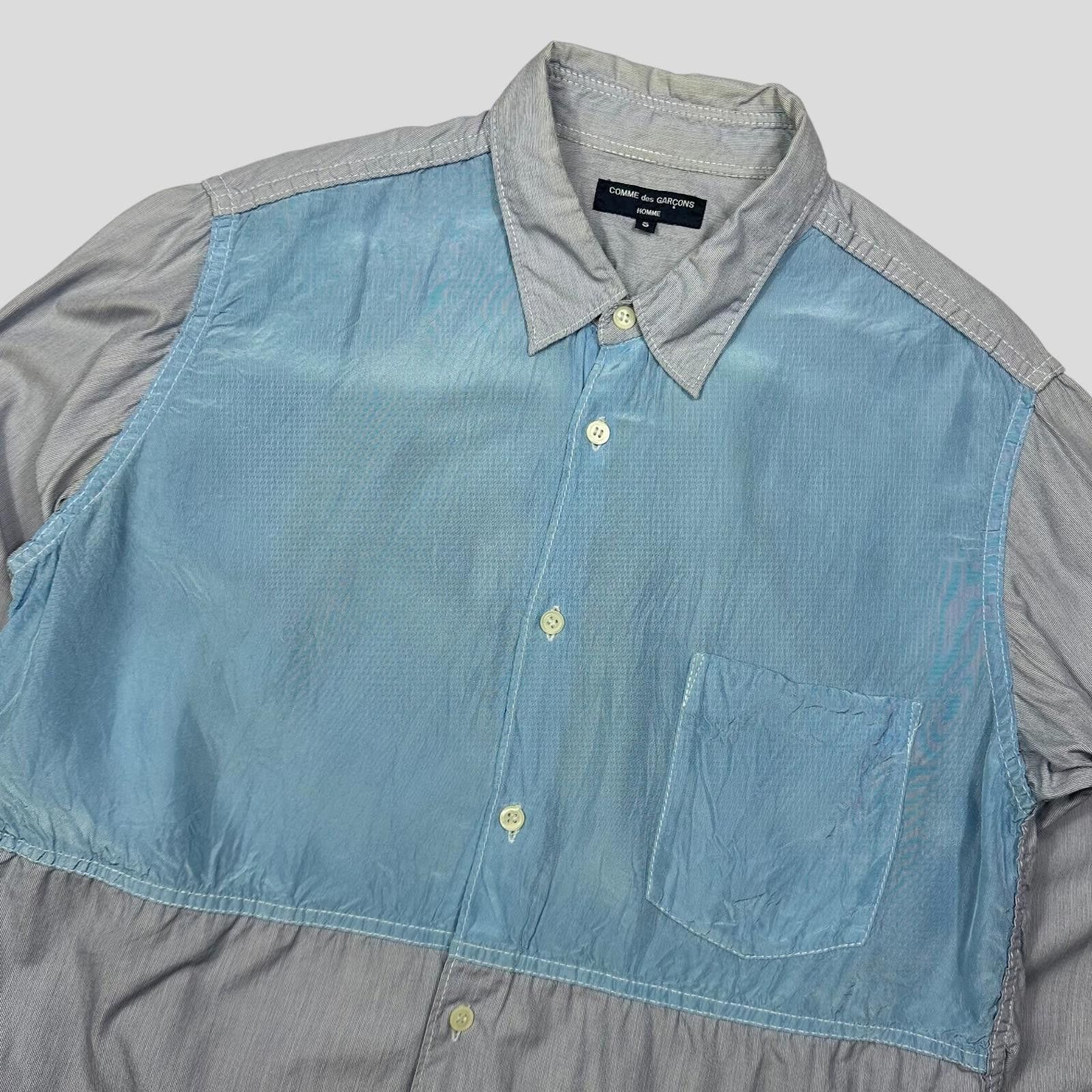 Other Comme Des Garçons Homme 2008 Iridescent Stripe Shirt - S/M Size US S / EU 44-46 / 1 - 3 Thumbnail