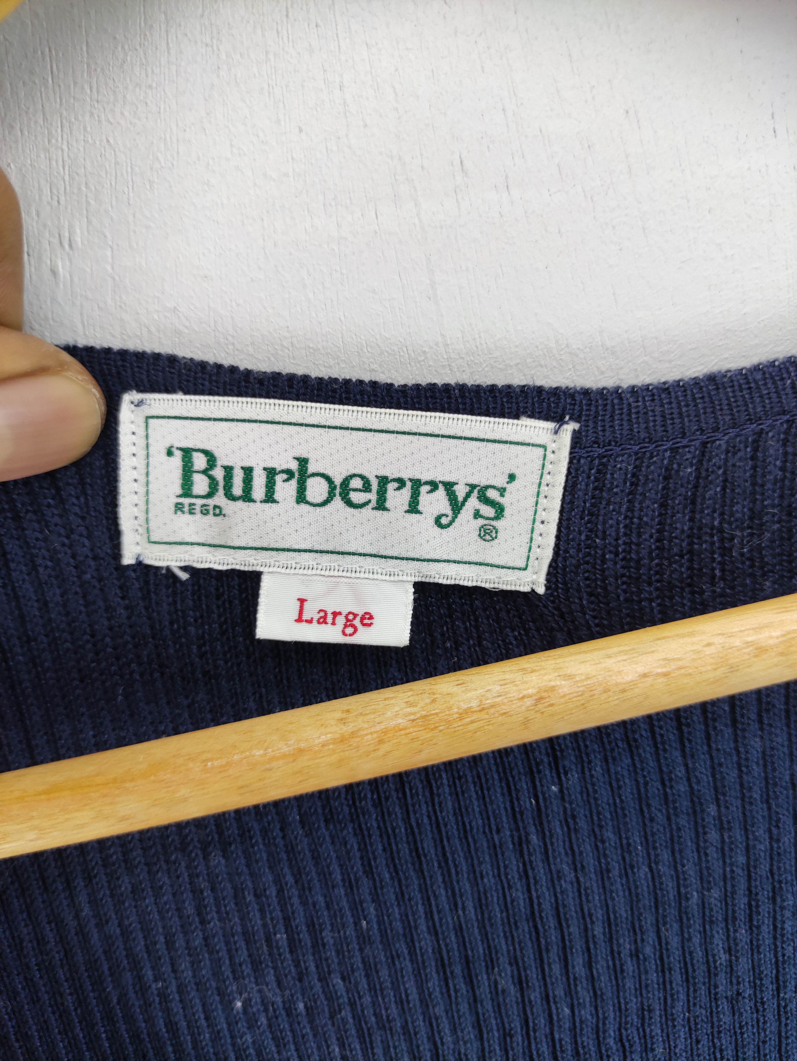 Burberry Vintage Burberrys Small Logo Cotton Vest Size US M / EU 48-50 / 2 - 2 Thumbnail