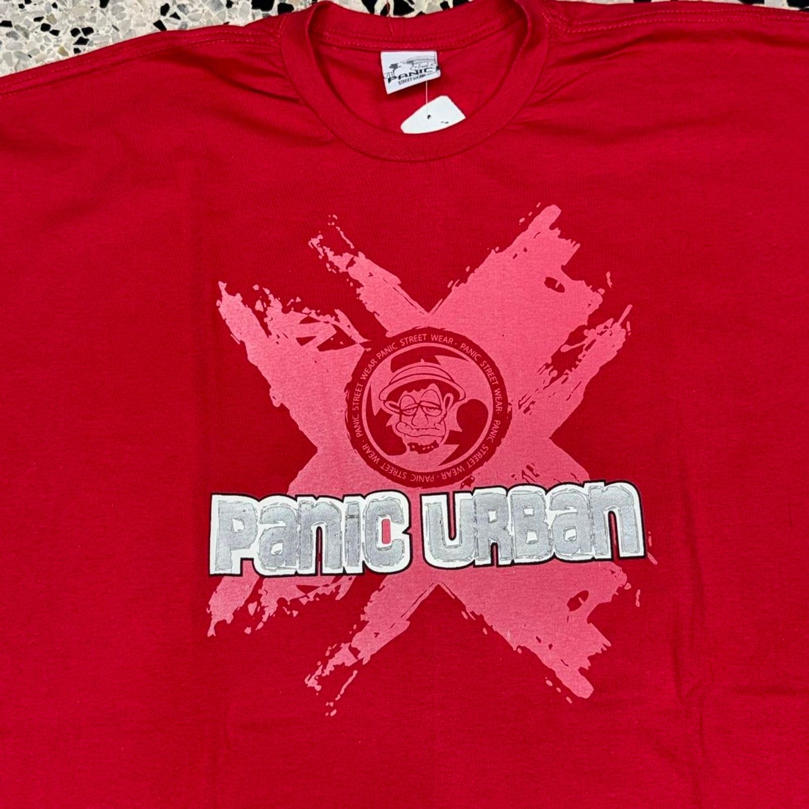 Japanese Brand × Other × Vintage VINTAGE Y2K PANIC URBAN STREETWEAR SKATEBOARD TEE: Size US XL / EU 56 / 4 - 3 Thumbnail