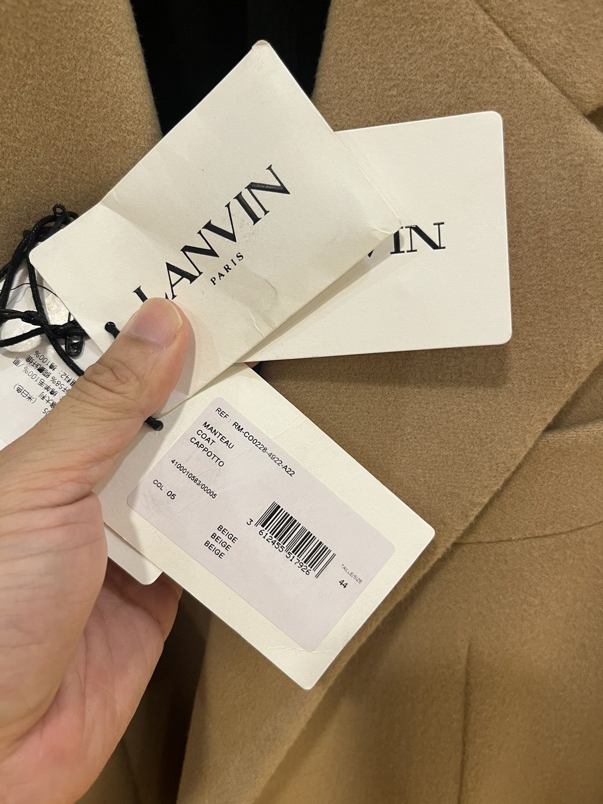 Lanvin wool long coat size44 Size US S / EU 44-46 / 1 - 4 Thumbnail