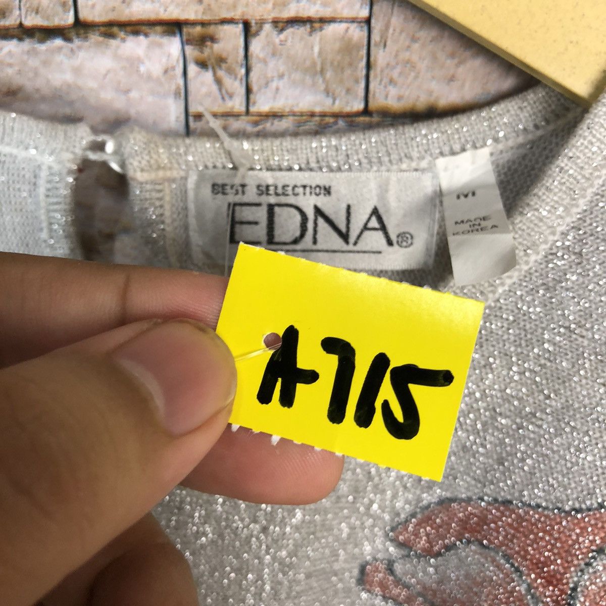 Homespun Knitwear × Japanese Brand × Vintage Edna vintage flower art design White Knitwear #A715 Size M / US 6-8 / IT 42-44 - 12 Thumbnail
