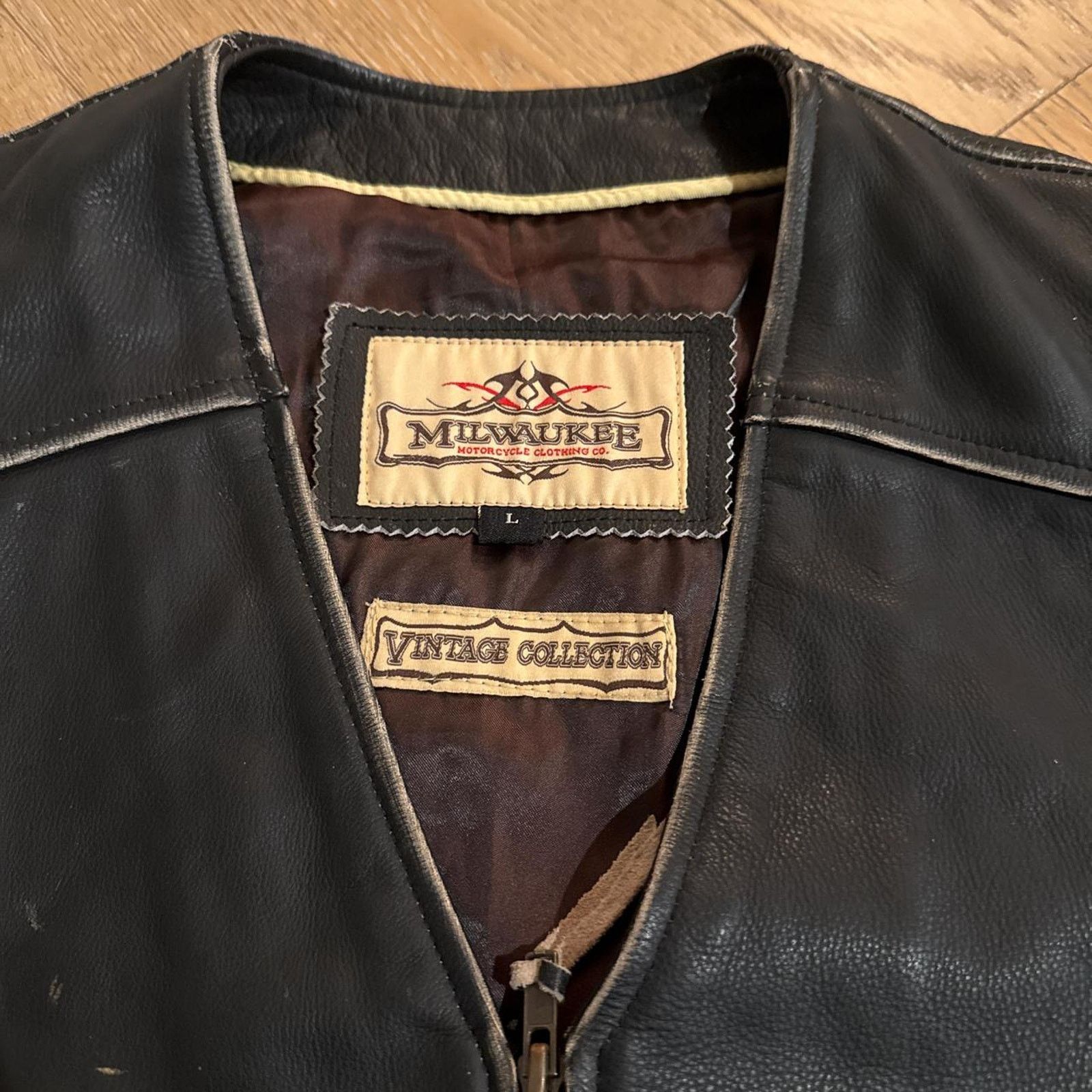 Hanes Milwaukee vintage collection genuine leather Size US L / EU 52-54 / 3 - 3 Thumbnail