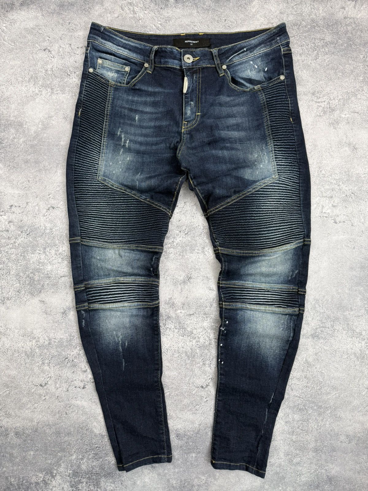 Represent Clo. Represent Biker Jeans Denim Pants Size US 32 / EU 48 - 3 Thumbnail