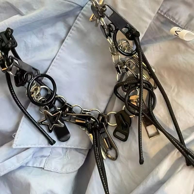 Jewelry Cyber Punk Zipper Necklace Size ONE SIZE - 3 Thumbnail