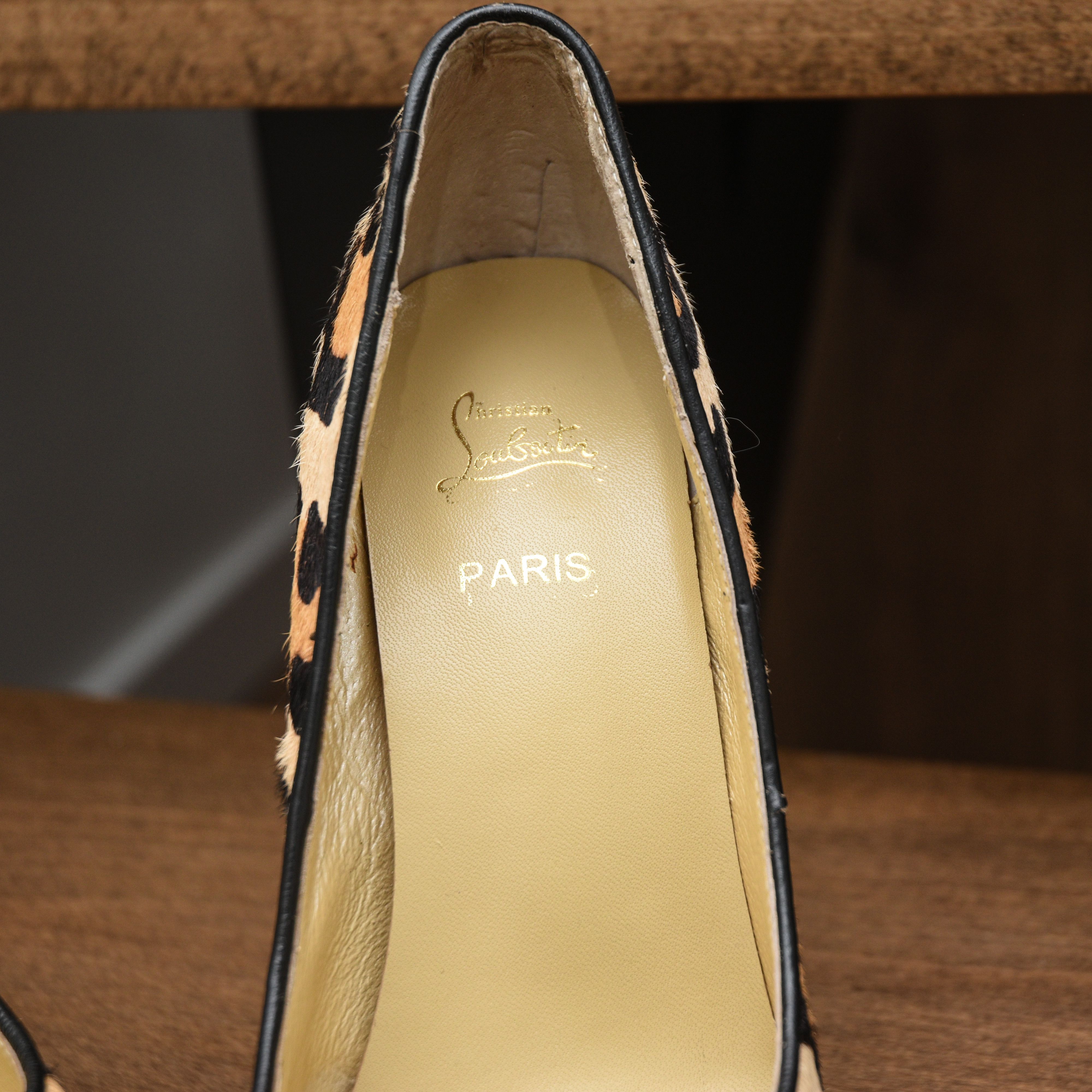 Christian Louboutin Christian Louboutin Leopard Calf Hair Platform Pumps Heels Size US 9 / IT 39 - 9 Thumbnail